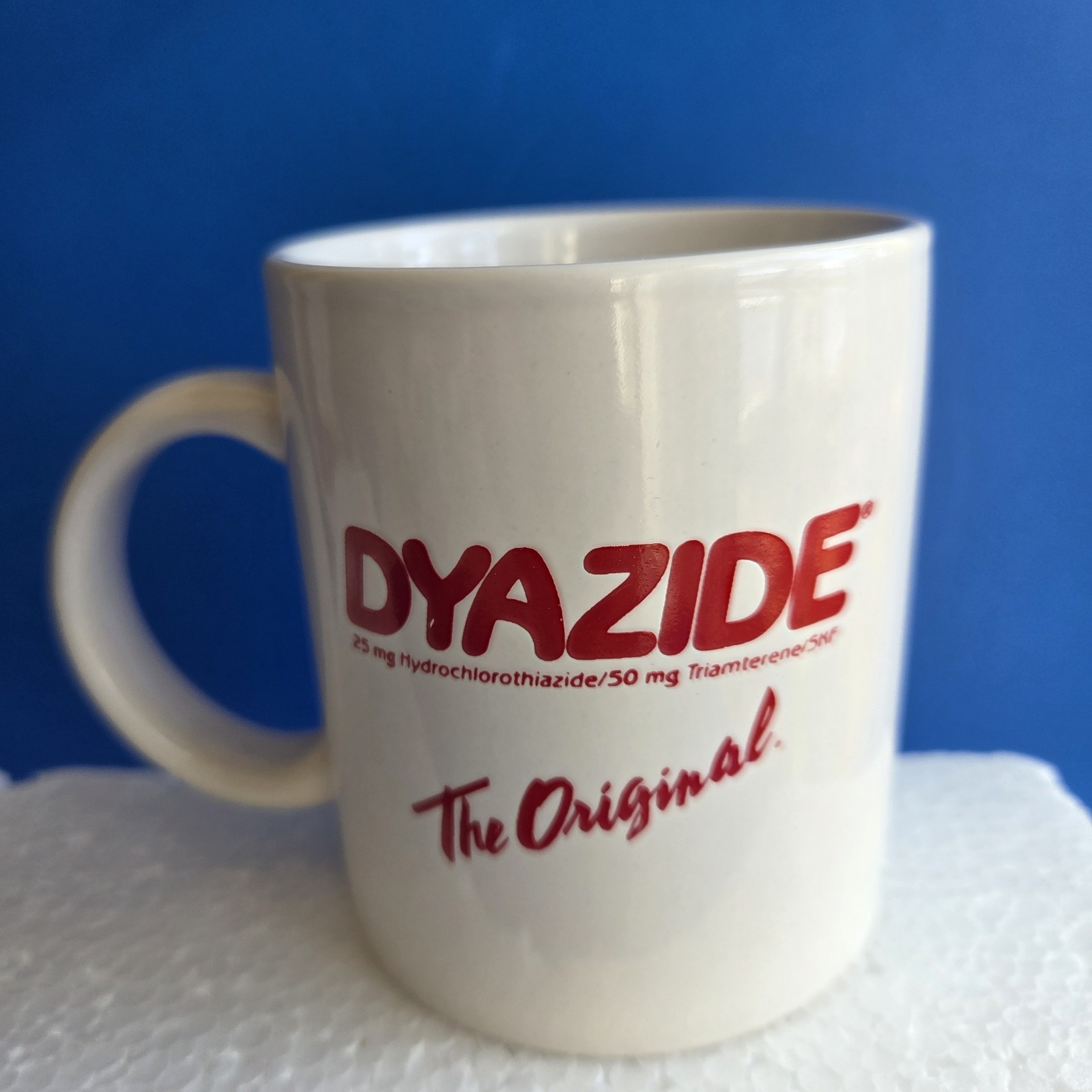 Pharmaceutical Dyazide Promotional Mug 10 oz Advertising Ceramic Drug Rep NOS