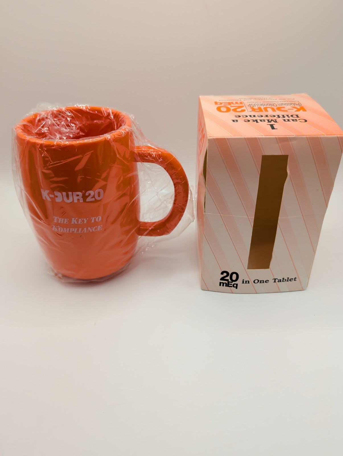 Vintage Key Pharmaceuticals K-Dur 20 Potassium Replenishment Mug NEW