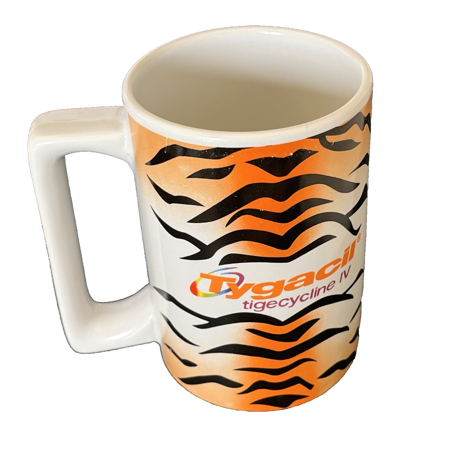 Tygacil Coffee Mug Pharmaceuticals Drug Promo Medicine Wyeth 14oz Vintage Cup