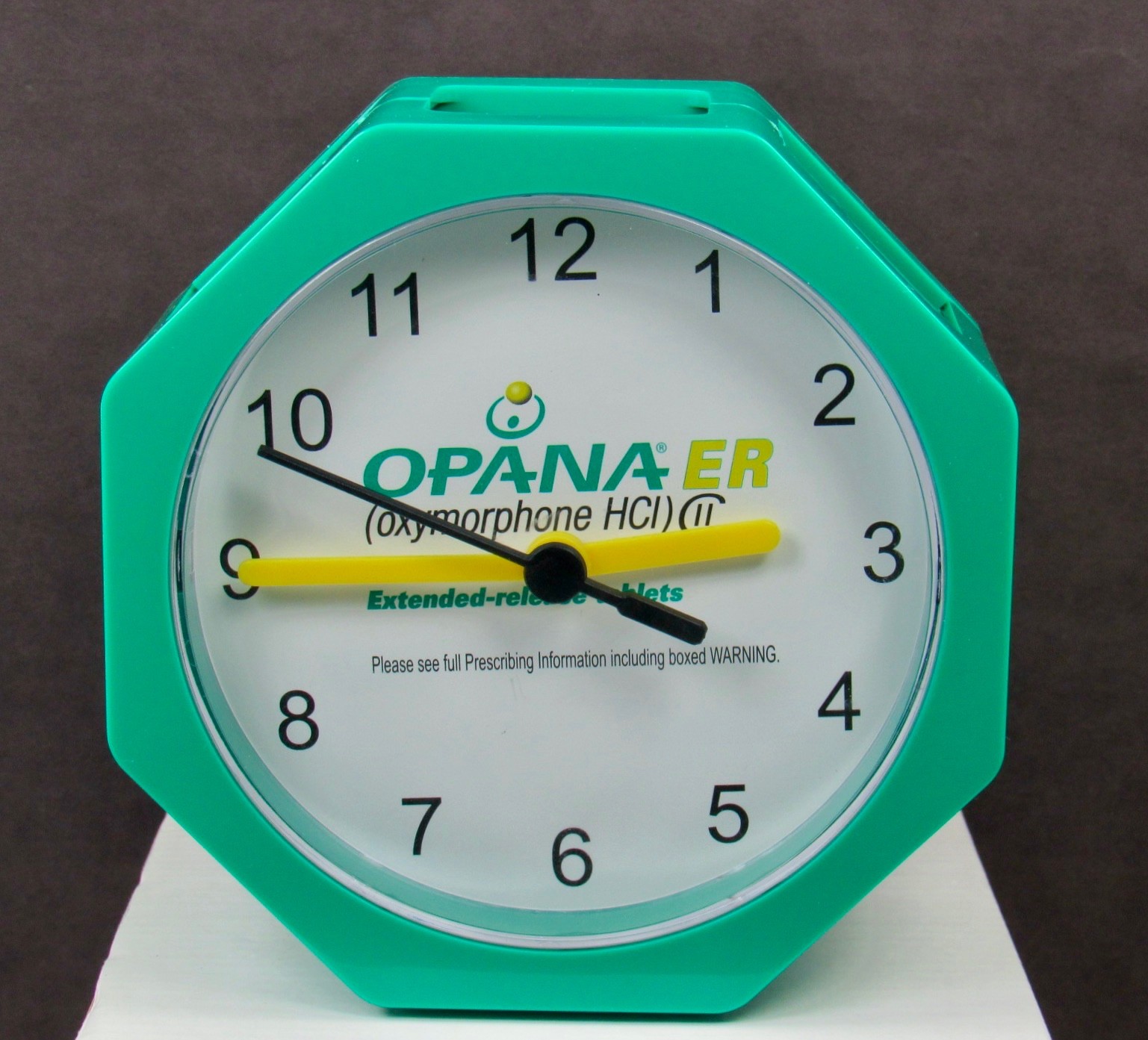 OPANA ER Oxymorphone CLOCK Pen Holder Drug Rep Pharmaceutical Promo CII Narcotic