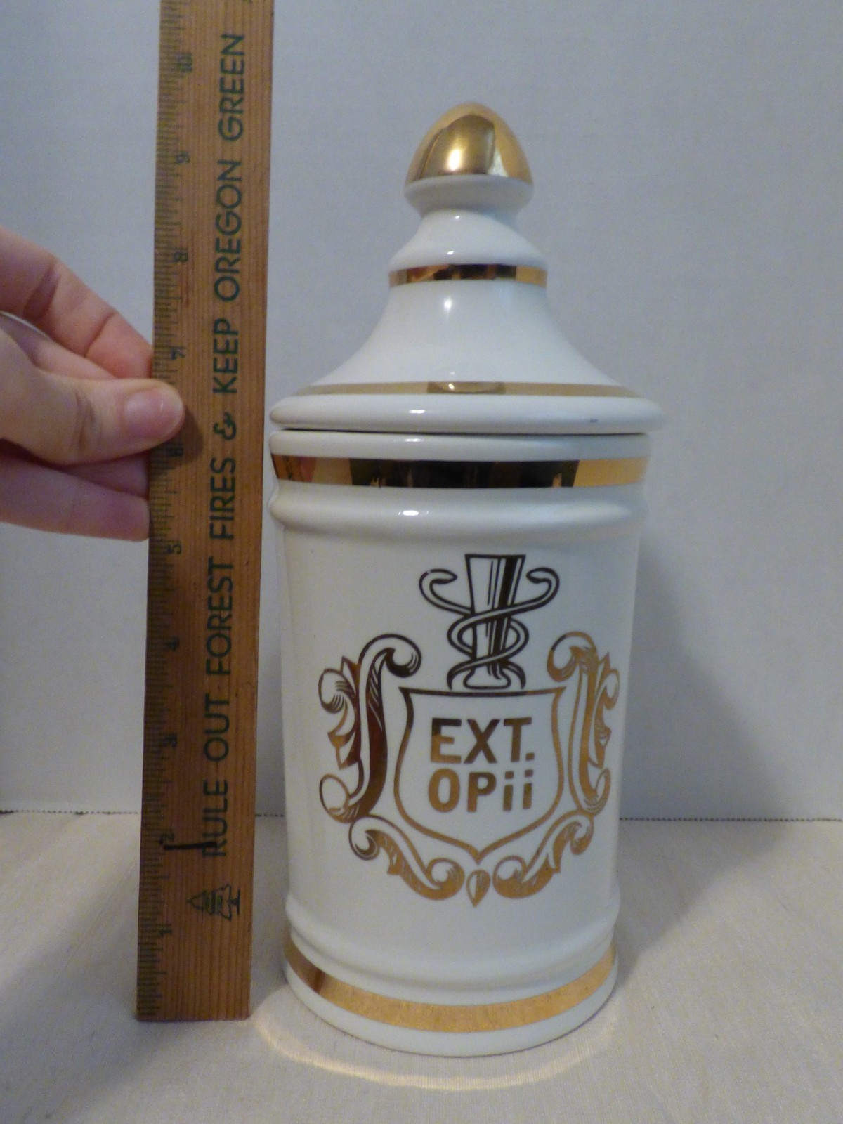 Owens Illinois EXT OPii (Opium Extract) Apothecary Jar