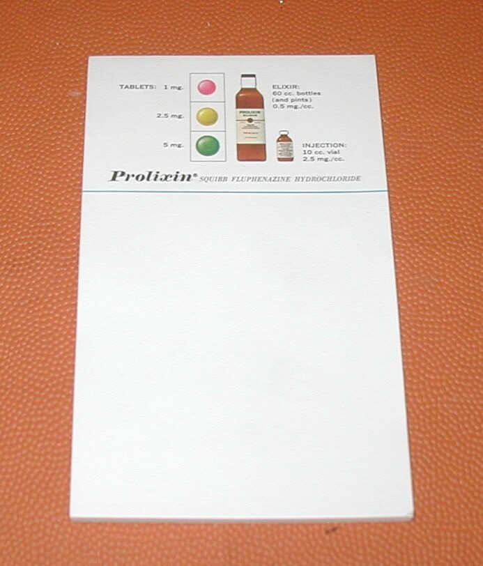 drug advertising doctors desk memo pad medical collectible