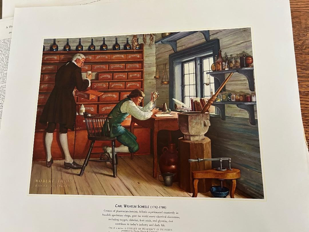 History Of Pharmacy In Pictures by Parke Davis Set of 15 Prints description1957