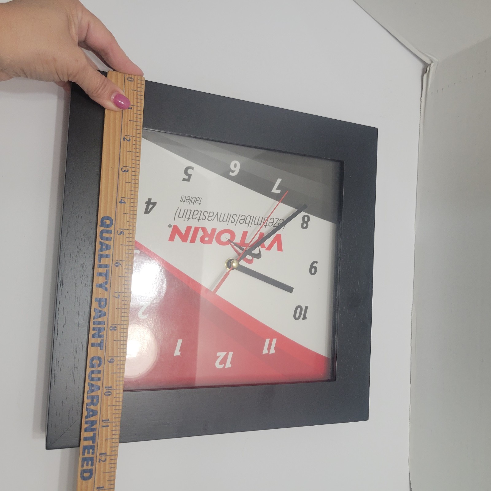 New Vytorin Prescription Drug Clock Pharmaceutical Drug Swag Wood Frame