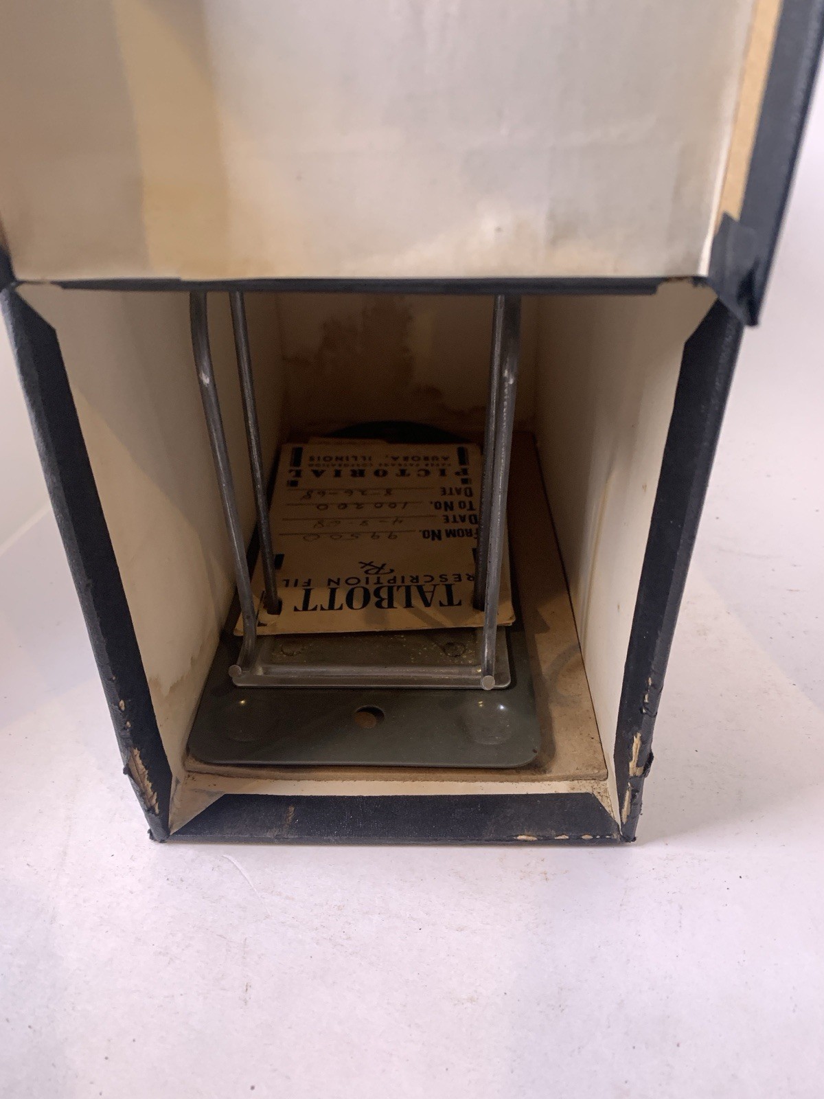 Pharmacy Prescription Record File Boxes Apothecary Rx Talbots Vintage