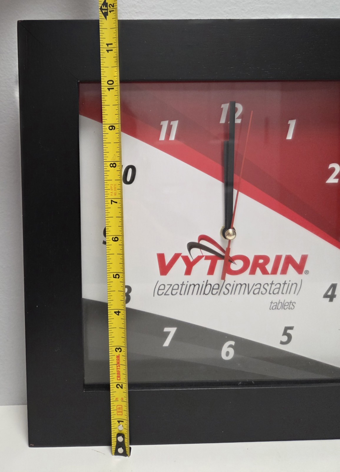 VYTORIN Tablets Pharmaceutical Collectible Advertising Promotional Wall Clock
