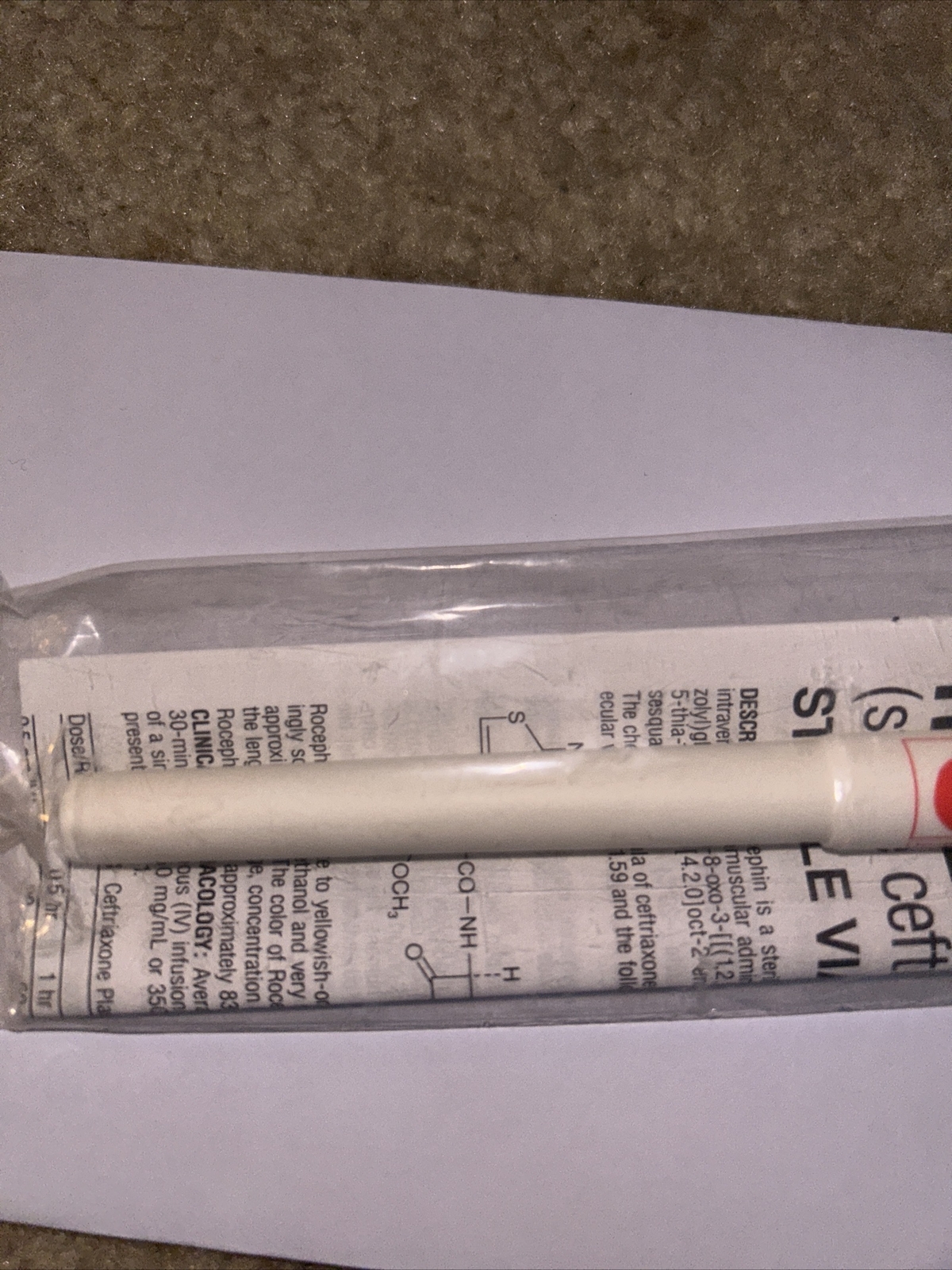 Vintage Rocephin Pharmaceutical Drug Rep Pen. Sealed. Roche