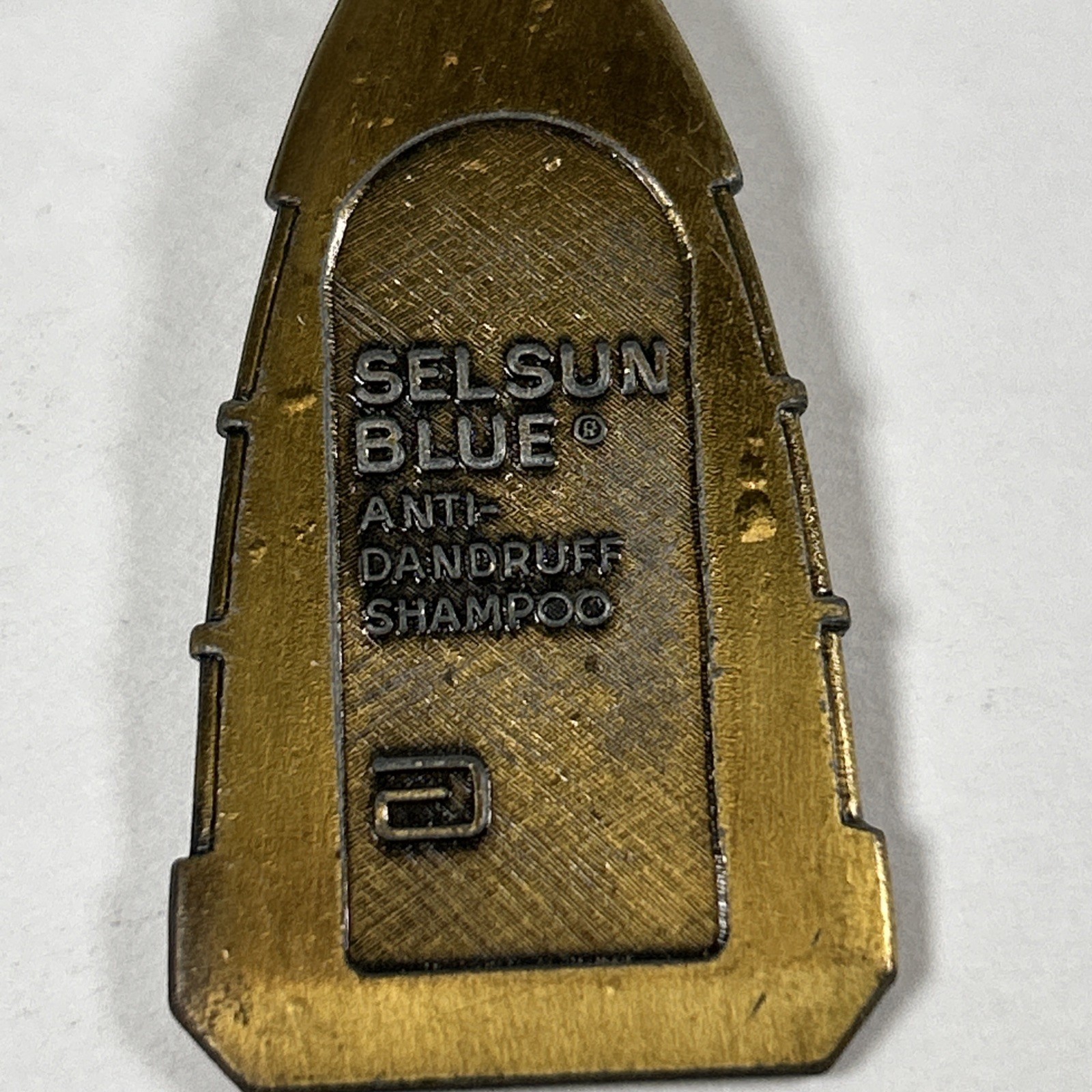 VINTAGE 1960’s SELSUN BLUE ABBOTT LAB ANTI-DANDRUFF, KEYCHAIN RETURN POSTAGE