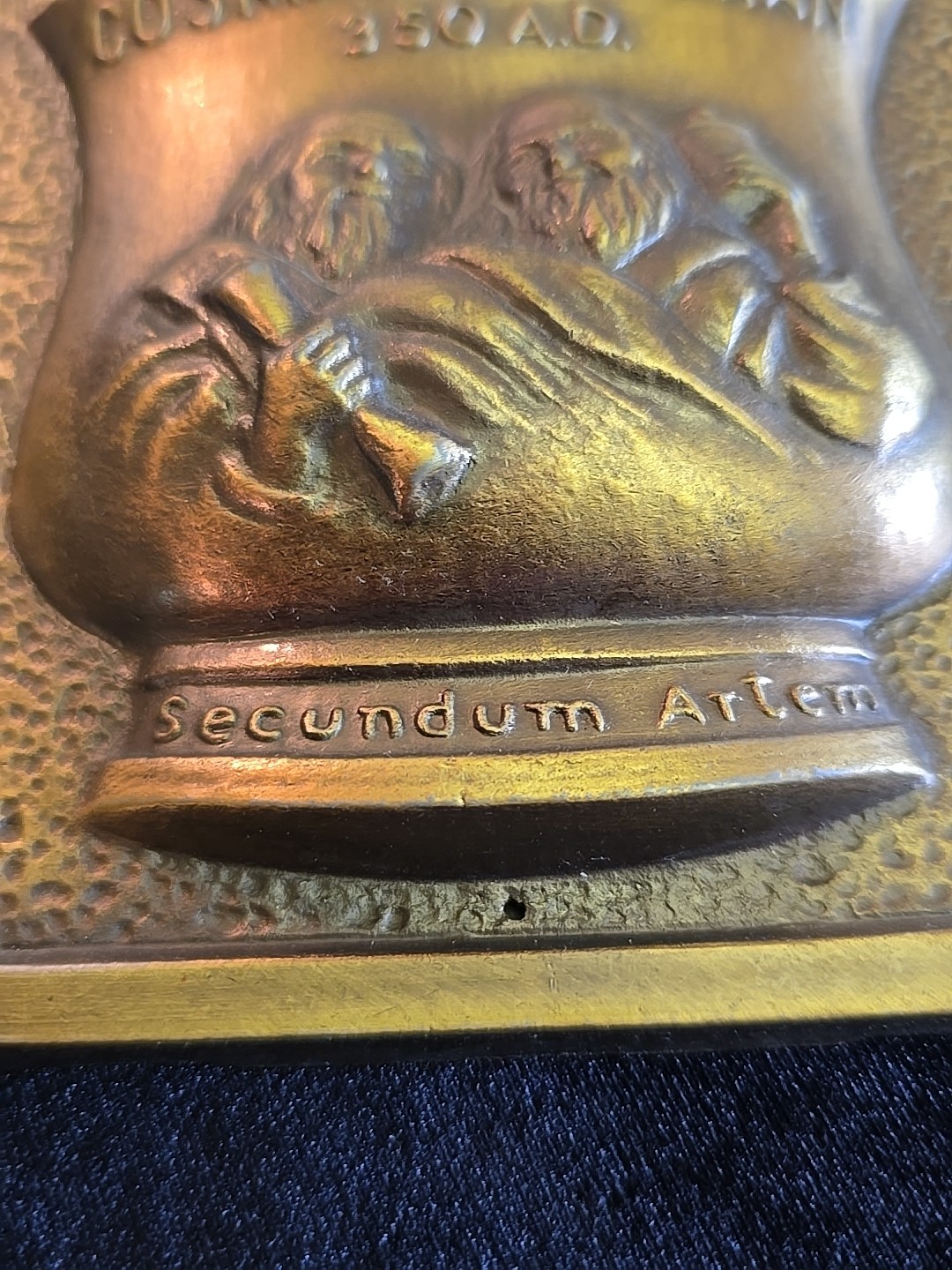 Cosmas & Damian 350 AD Secundum Artem RX Plaque 1980 Promo Chlor Trimeton