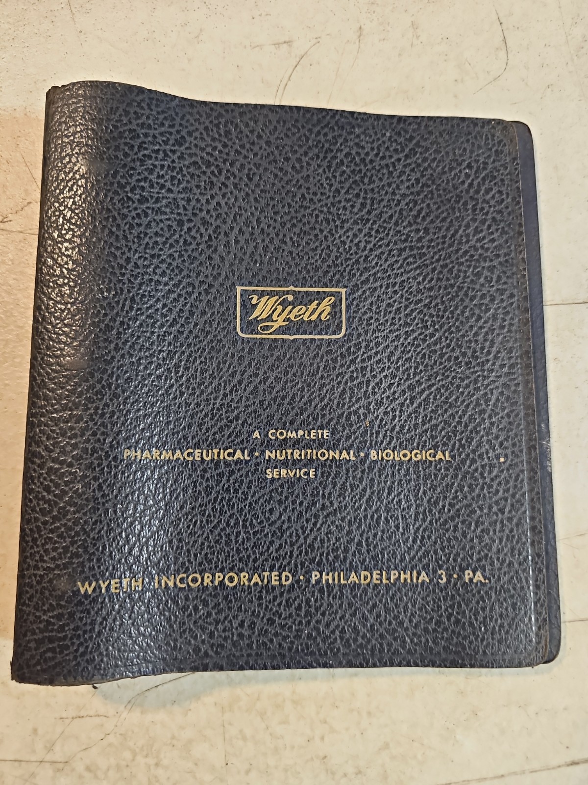Vintage 1967 & 1978 Wyeth Laboratories Pharmaceutical Price List In Binder