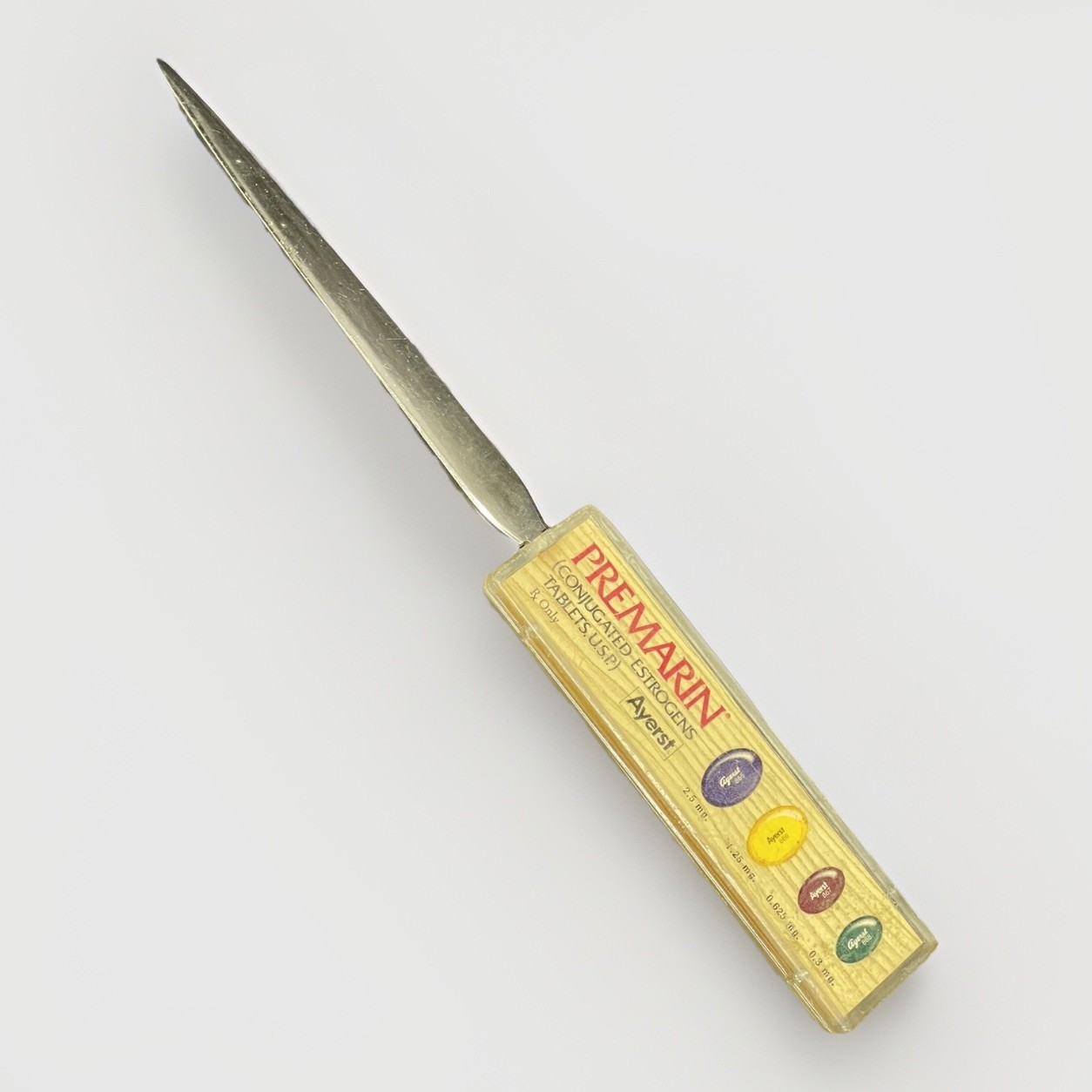 Letter Opener Premarin Ayerst Conjugated Estrogens Tablets Vintage Advertising