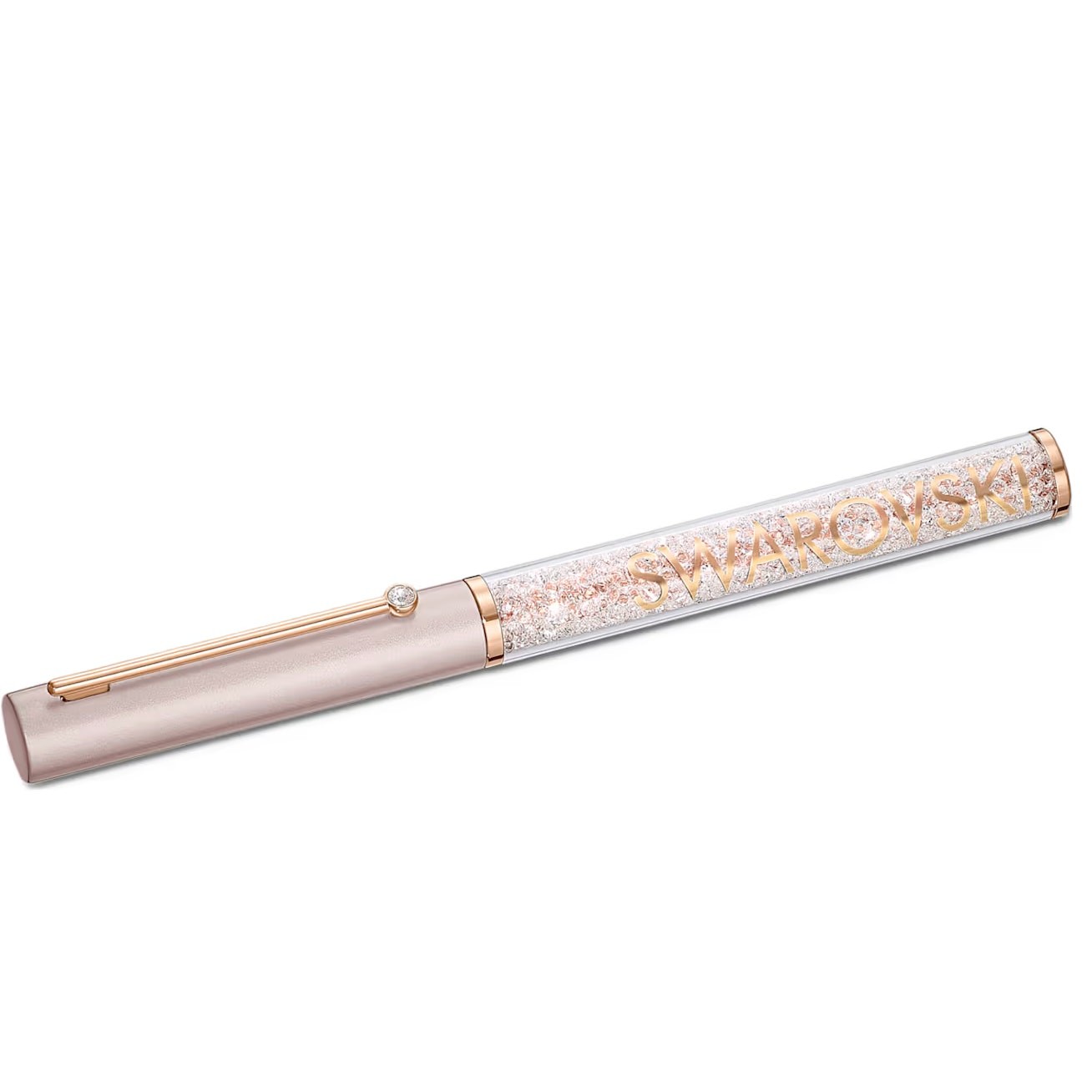 Swarovski Crystalline ballpoint pen Rose gold tone, Pink lacquered