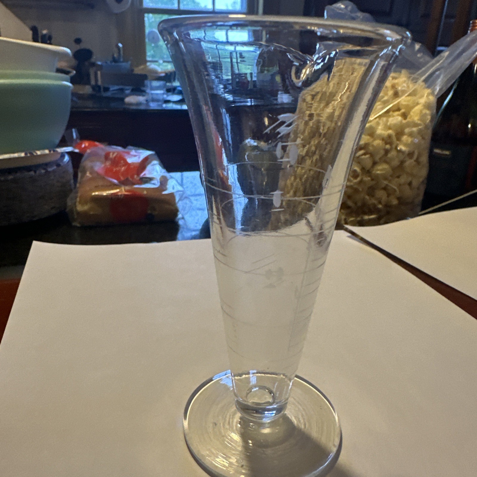 A Pharmacy Glass Graduate 8 Fluidrachms And One Fluidounce.