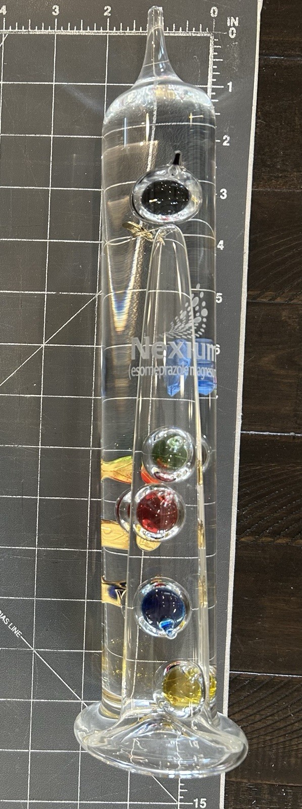 Nexium Purple Pill AstraZeneca AZ Pharmaceutical Advertising Galileo Thermometer