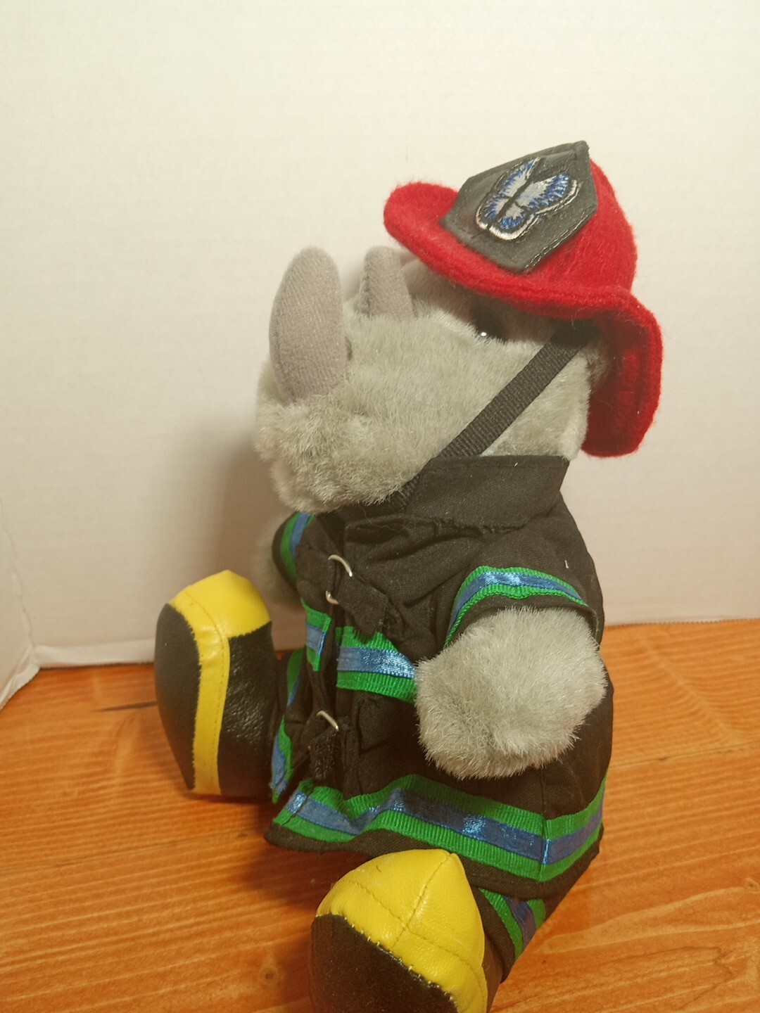 RHINOCORT AQUA ALLERGY NOSE SPRAY ADVERITSEMENT MASCOT FIREMAN PLUSH DOLL FIGURE