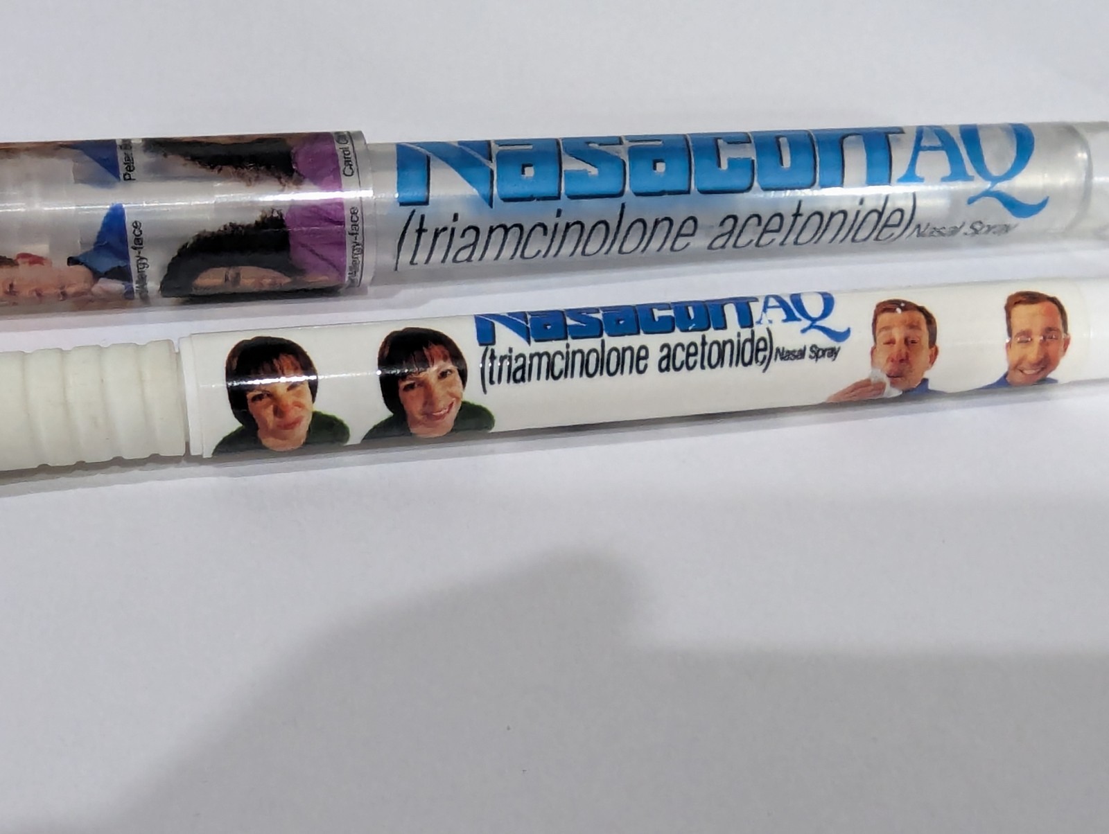 Nasacort AQ Pharmaceutical Pens Drug Rep Click & Cap Patient Faces Works Rare