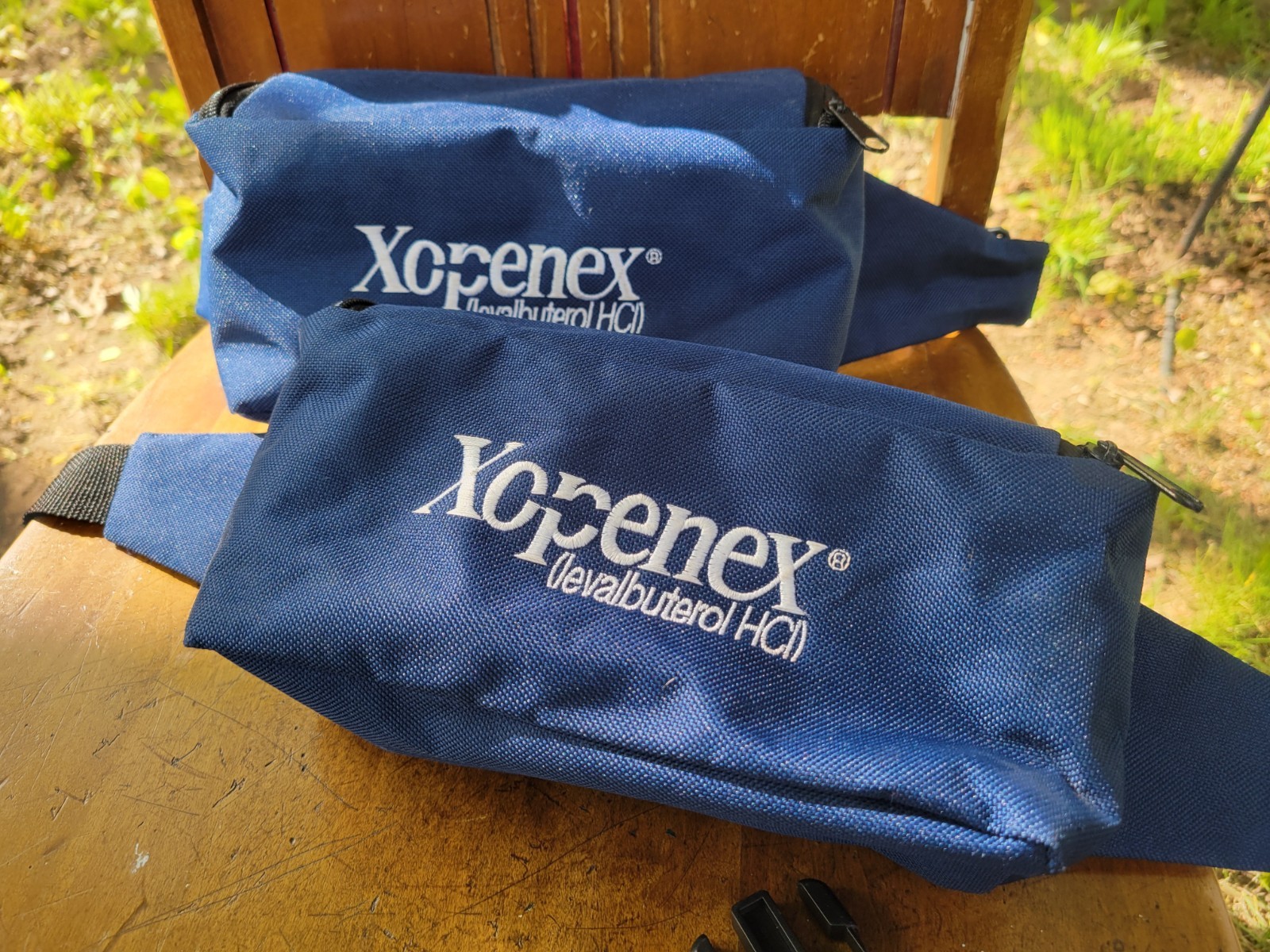 Xopenex Fanny Pack Blue Adjustable Waist Bag Pharmaceutical Collectible Med Gear