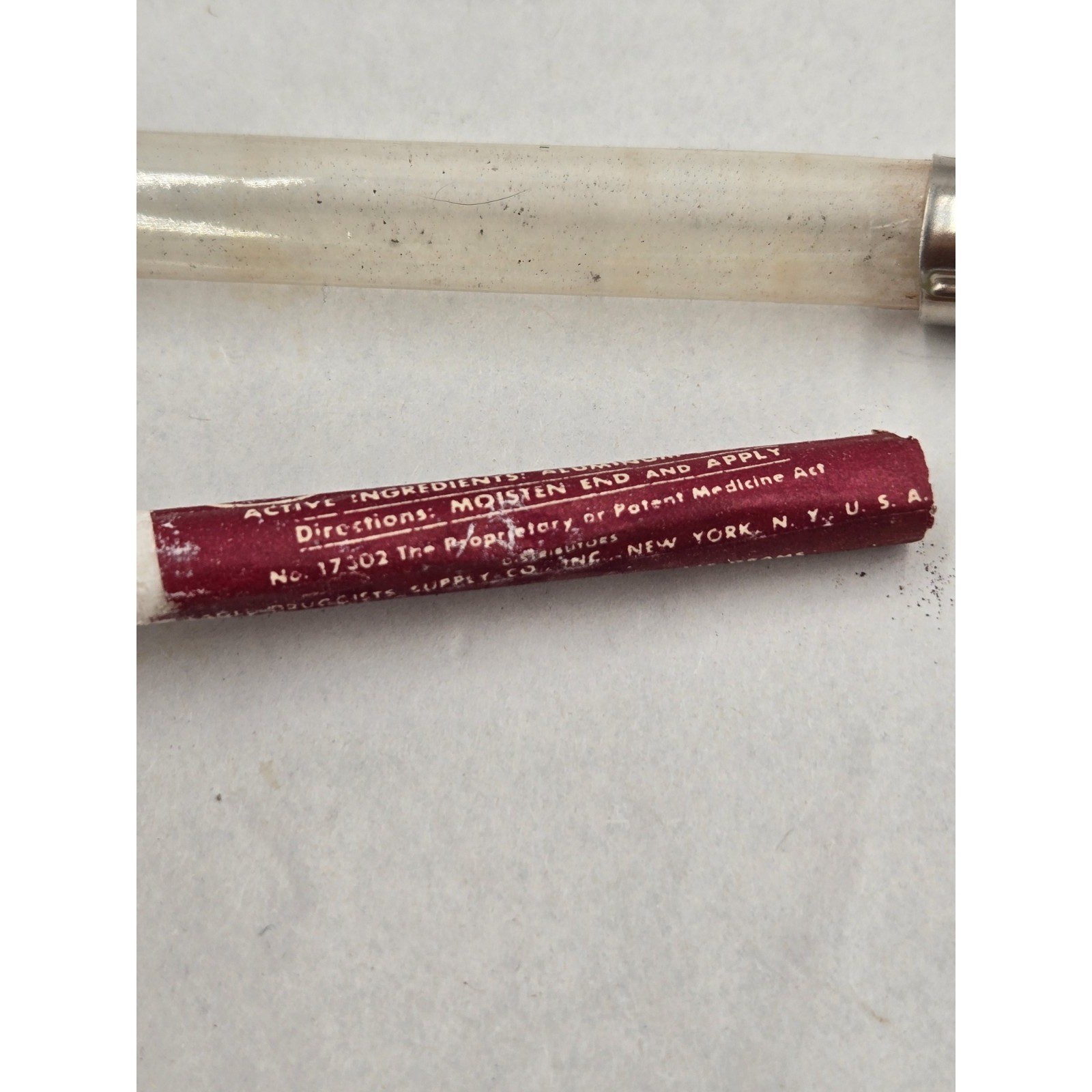 Syptic Pencil Pharmaceutical With Case For Knicks Shaving Collect Rare Vintage