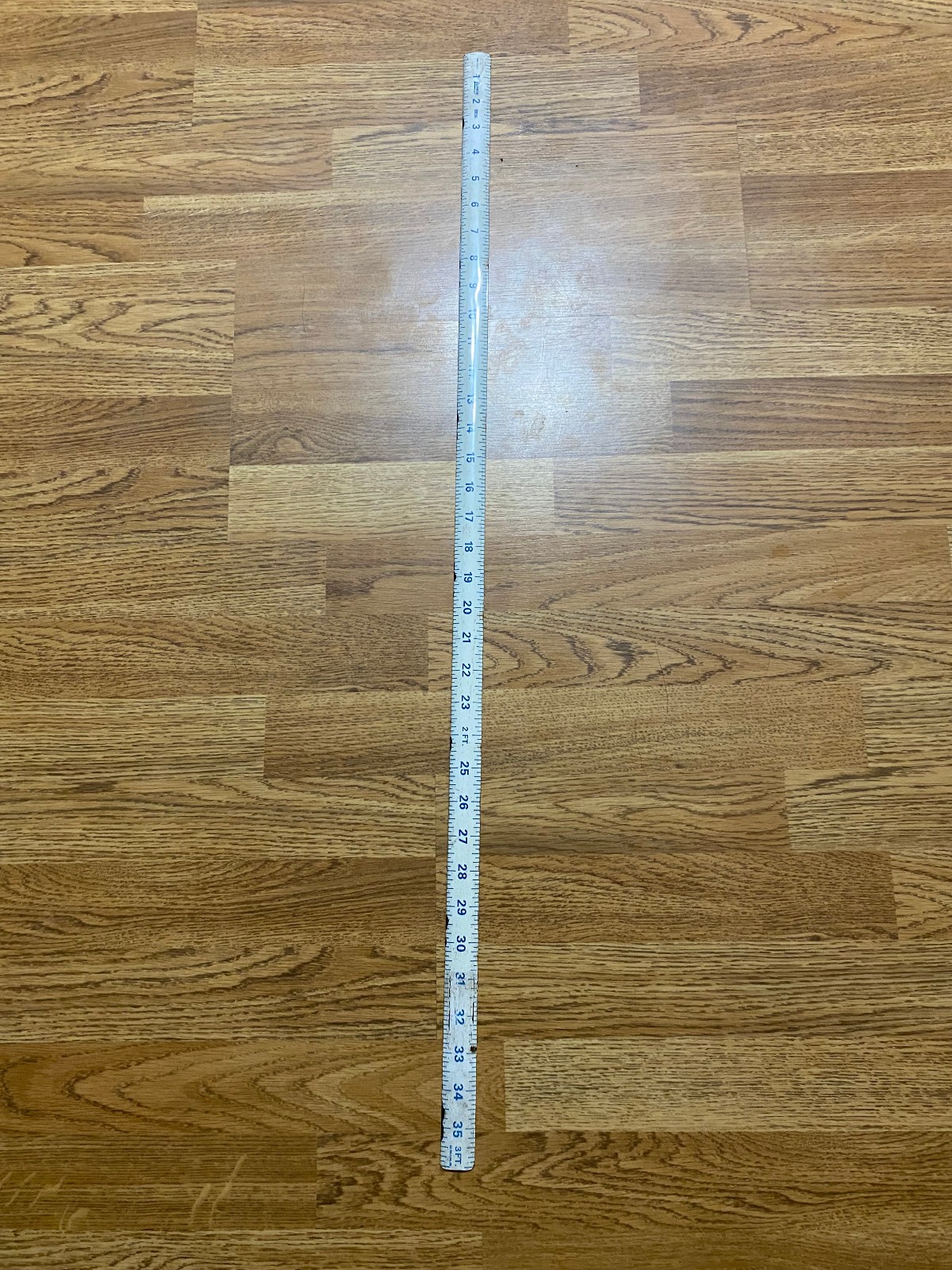 Rare Vintage Shimeks Furniture Inc Manitowoc Wisconsin Rollup 36″ Metal Ruler