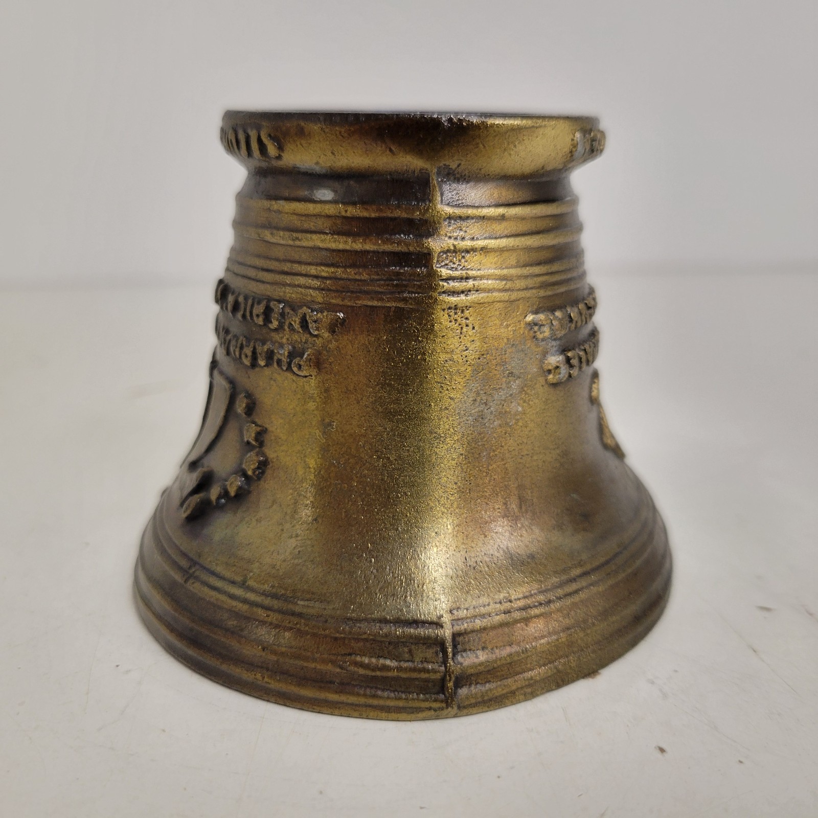 VTG Brass Bicentennial Mortar & Pestle 1976 Pharmacy Apothecary Liberty Bell