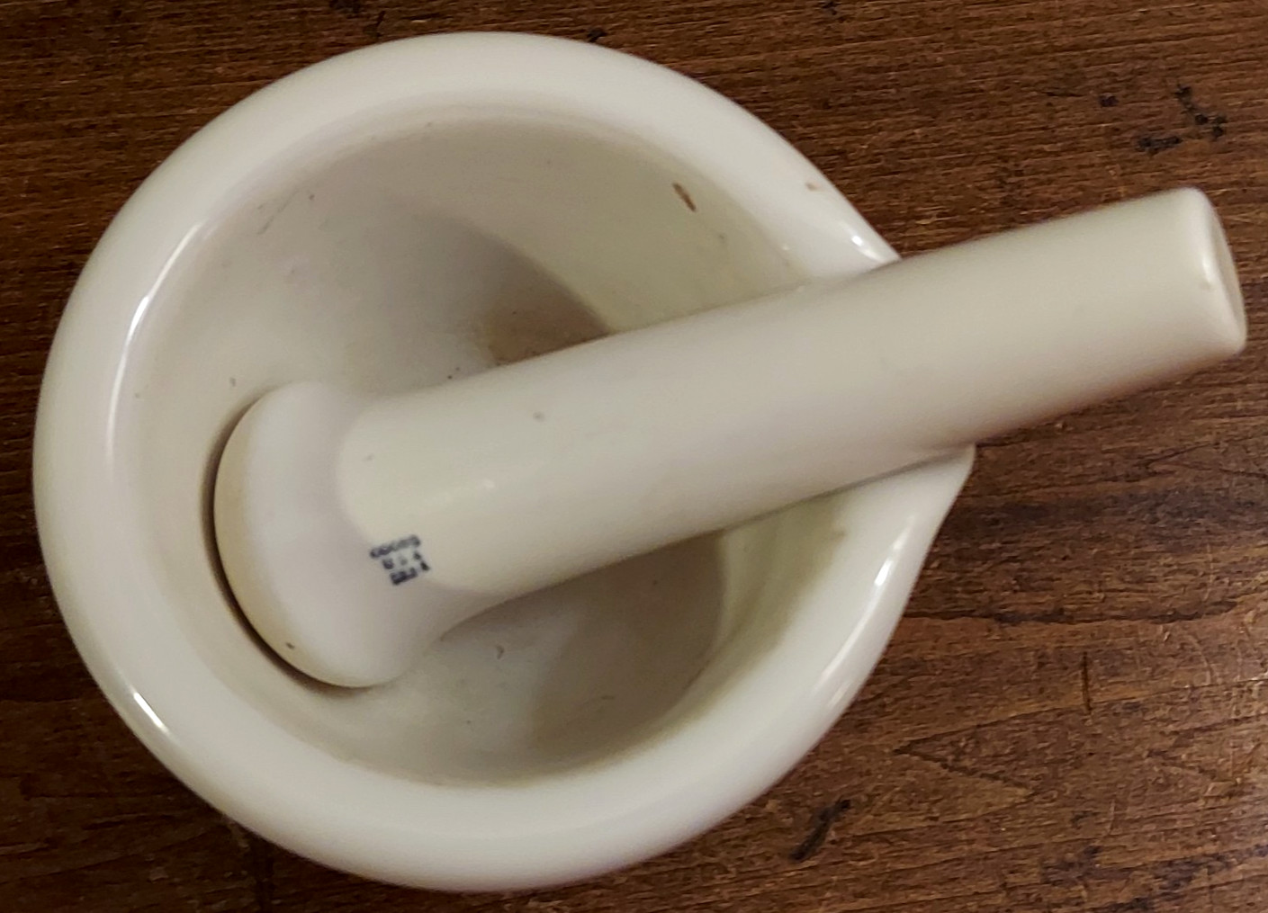 VTG Coors USA Porcelain Mortar & Pestle 522-1 Pharmacy Apothecary Lab Small