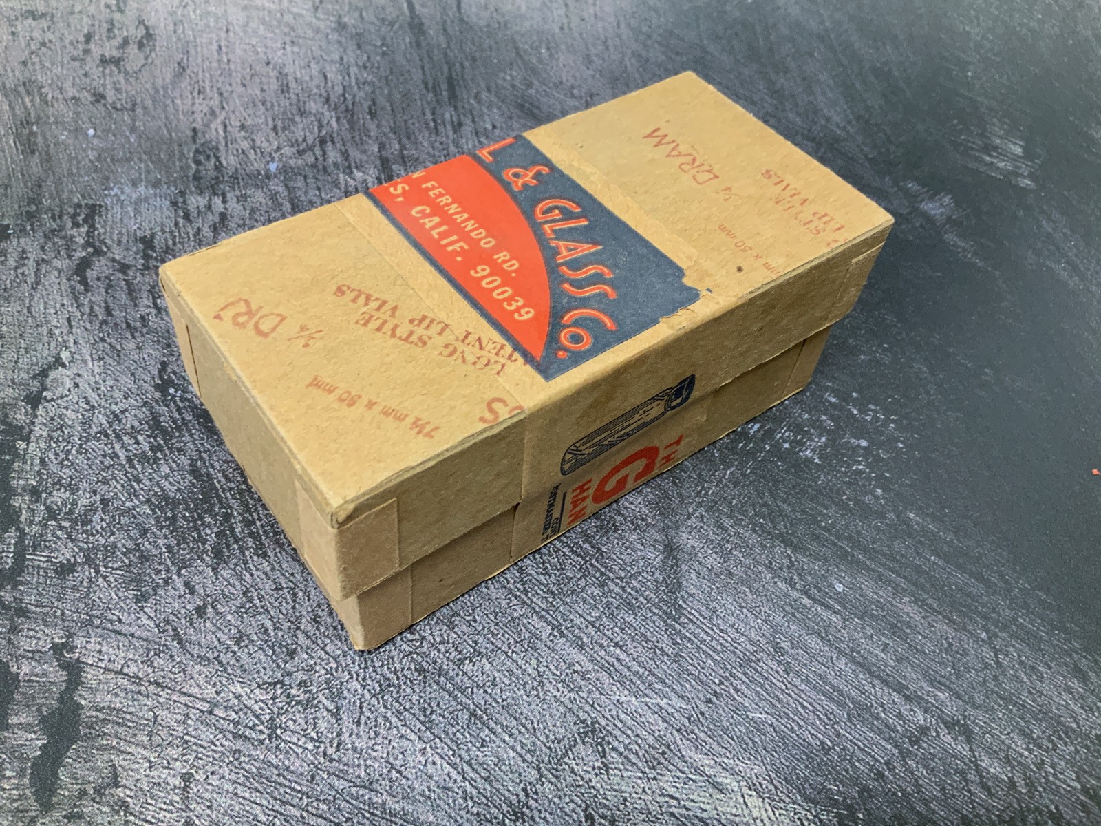 VTG Acme Vial & Glass Co Long Style Patent Lip Vials 1/4 Dram 7.5x50mm NIB