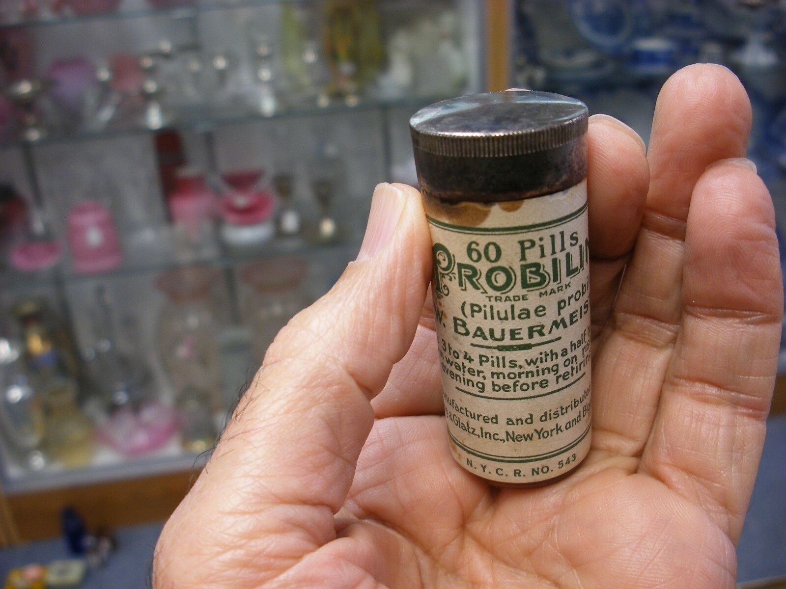 Antique Vtg Medical Dental Pharmacy Quack Cure – Dr. W. Bauermeister Pilulae