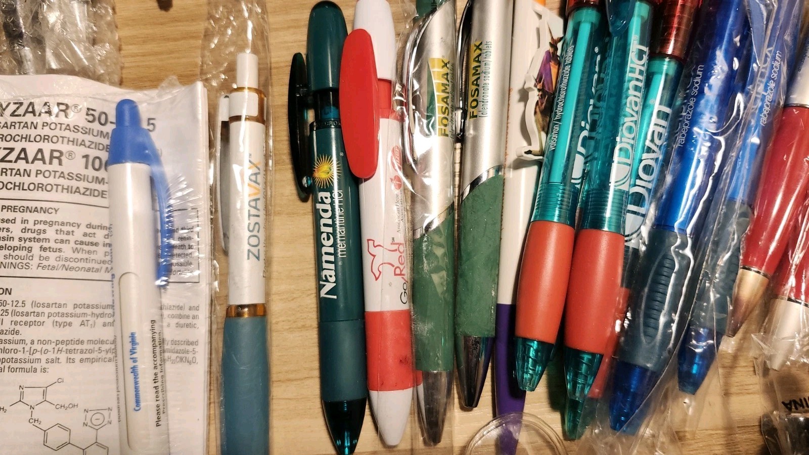 Pharmacy Promo Pen Lot Collection – Includes 4+ Pounds Of Unique Pens (Read)