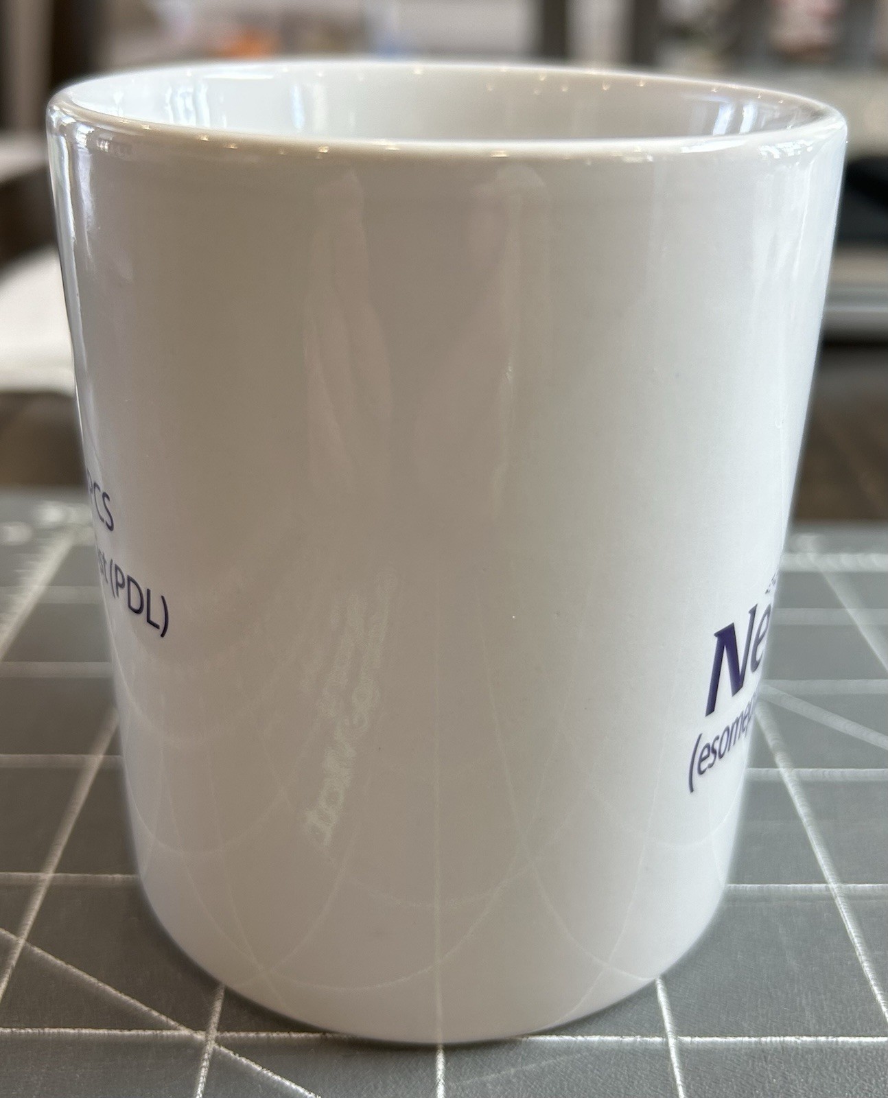 Nexium the Purple Pill AstraZeneca AZ Pharmaceutical Advertising Promotional Mug