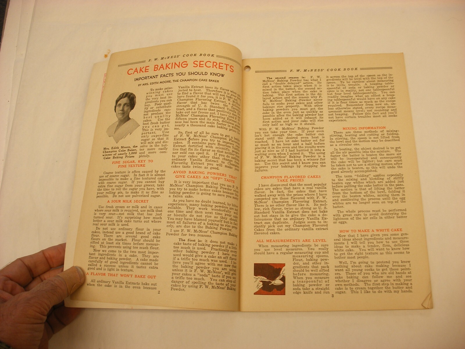 Vtg 1933 F. W. McNess Co. Freeport IL Pharmacy Medical Cure Cookbook