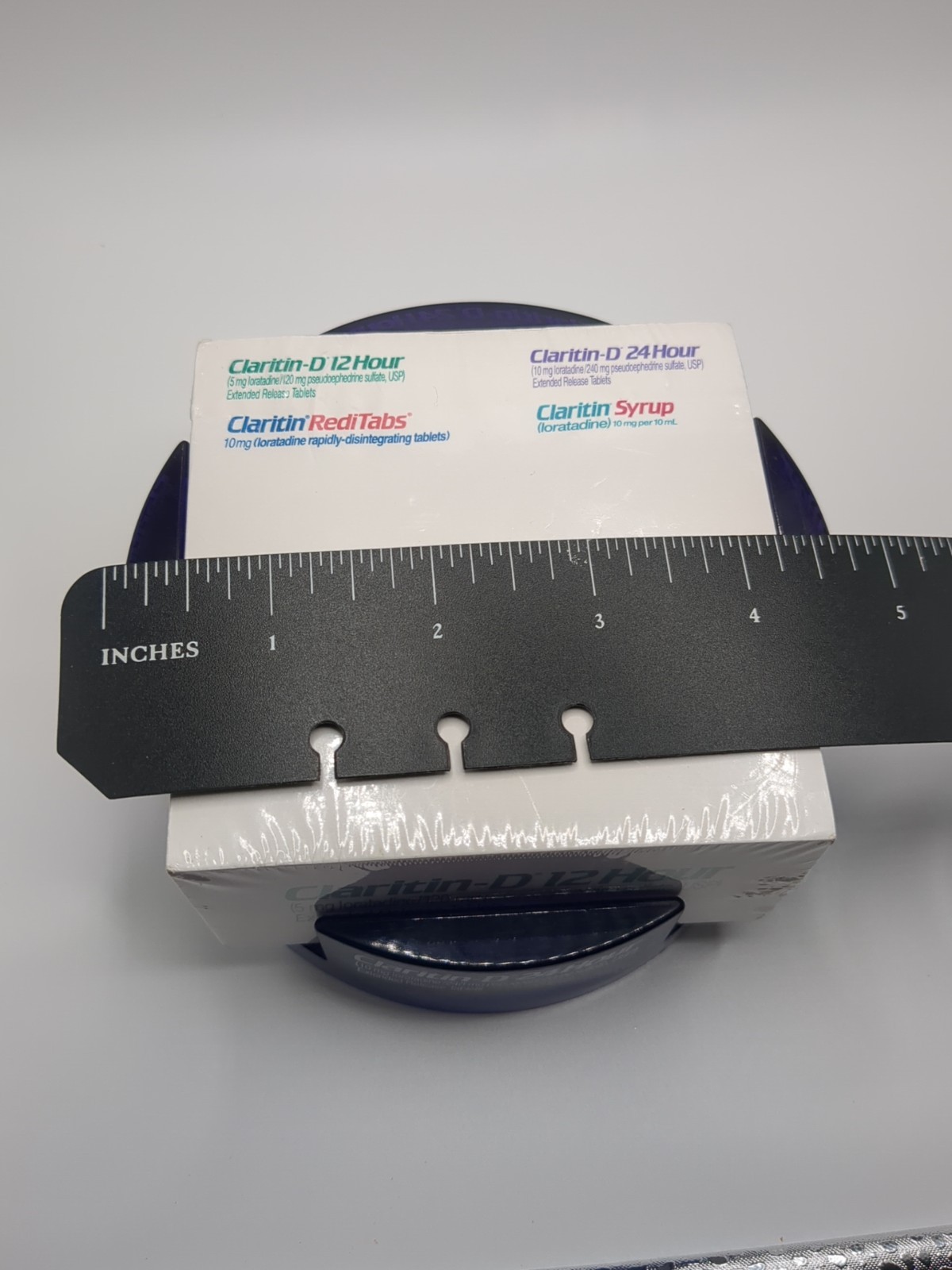Claritin-D 24 Hour Loratadine Pharmaceutical Ad Sticky Notes & Holder Purple