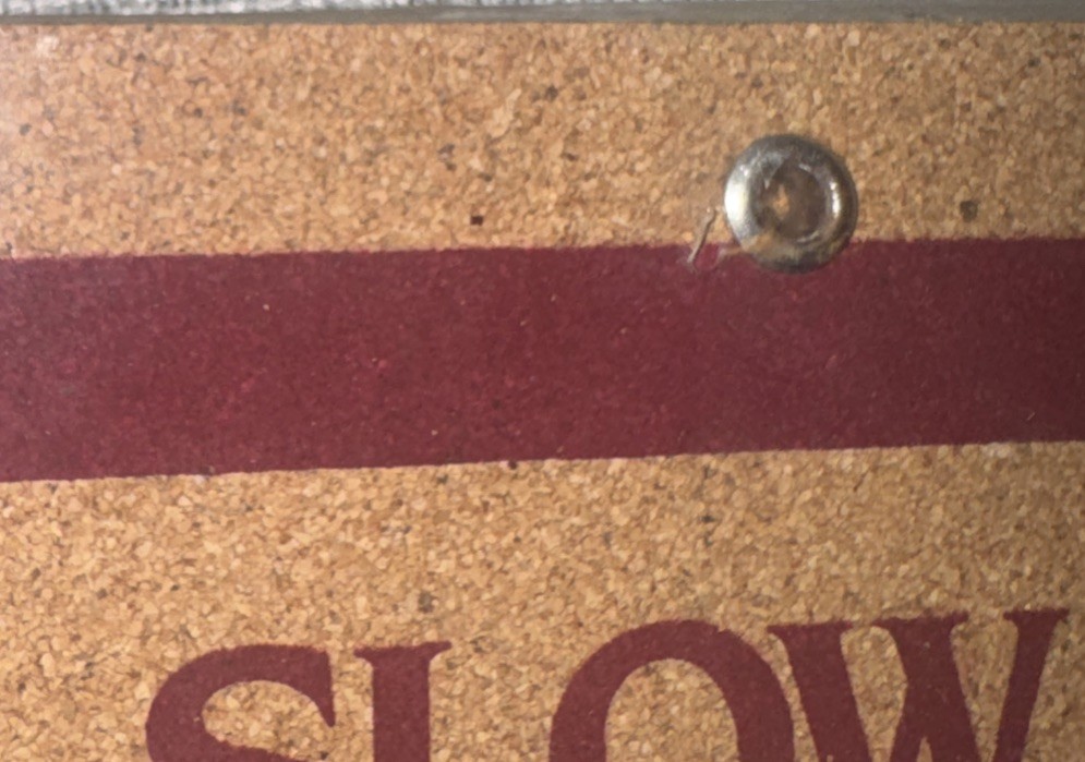 1987 Slow Fe Iron CIBA Pharmaceutical Promotional Cork Dartboard – Sealed