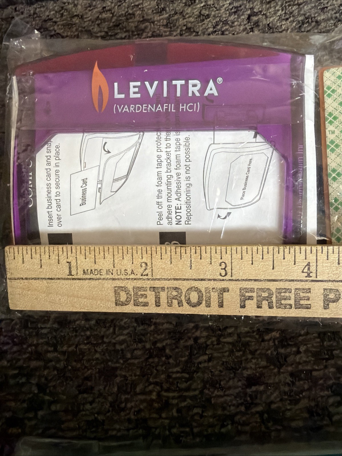 4 VTG Pharmaceutical Advertising Promo Lot Items Levitra Ultram Diovan Byetta