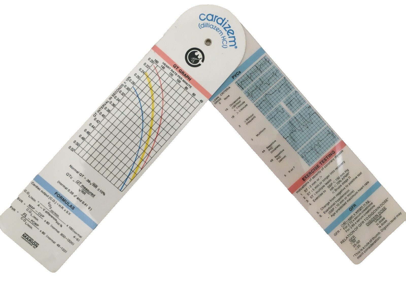 Cardizem diltiazem HCI Ruler Protractor Pharmaceutical Marketing Marion