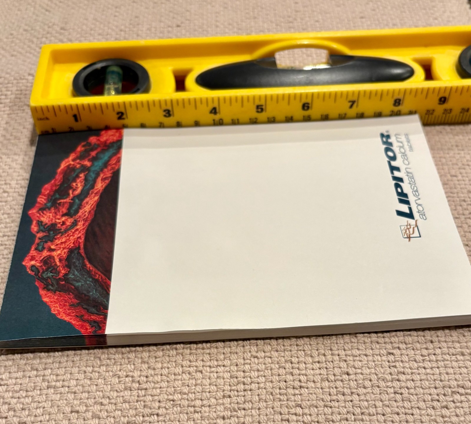 Vintage 1997 Lipitor Pfizer Pharmaceutical Drug Promotional Ad Note Pad Paper