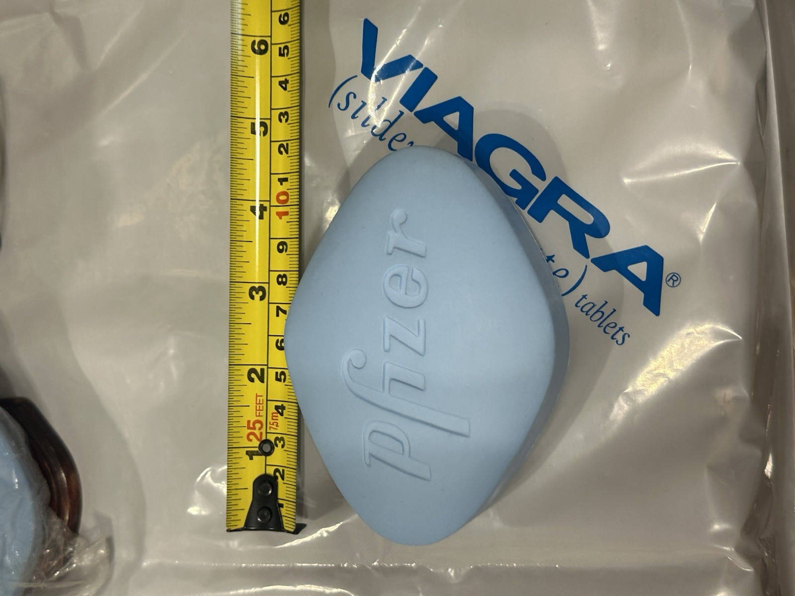RARE Pfizer Viagra FOUR Blue Pill promotional Stress balls Pharmaceutical