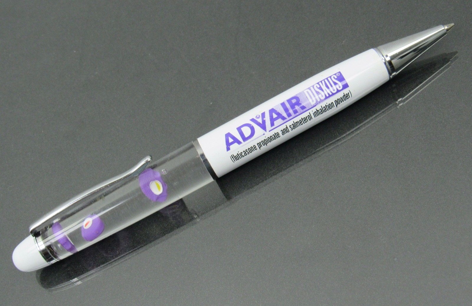 Advair Lot Floating Diskus PEN + Sticky Pad Drug Rep Pharmaceutical Advertising