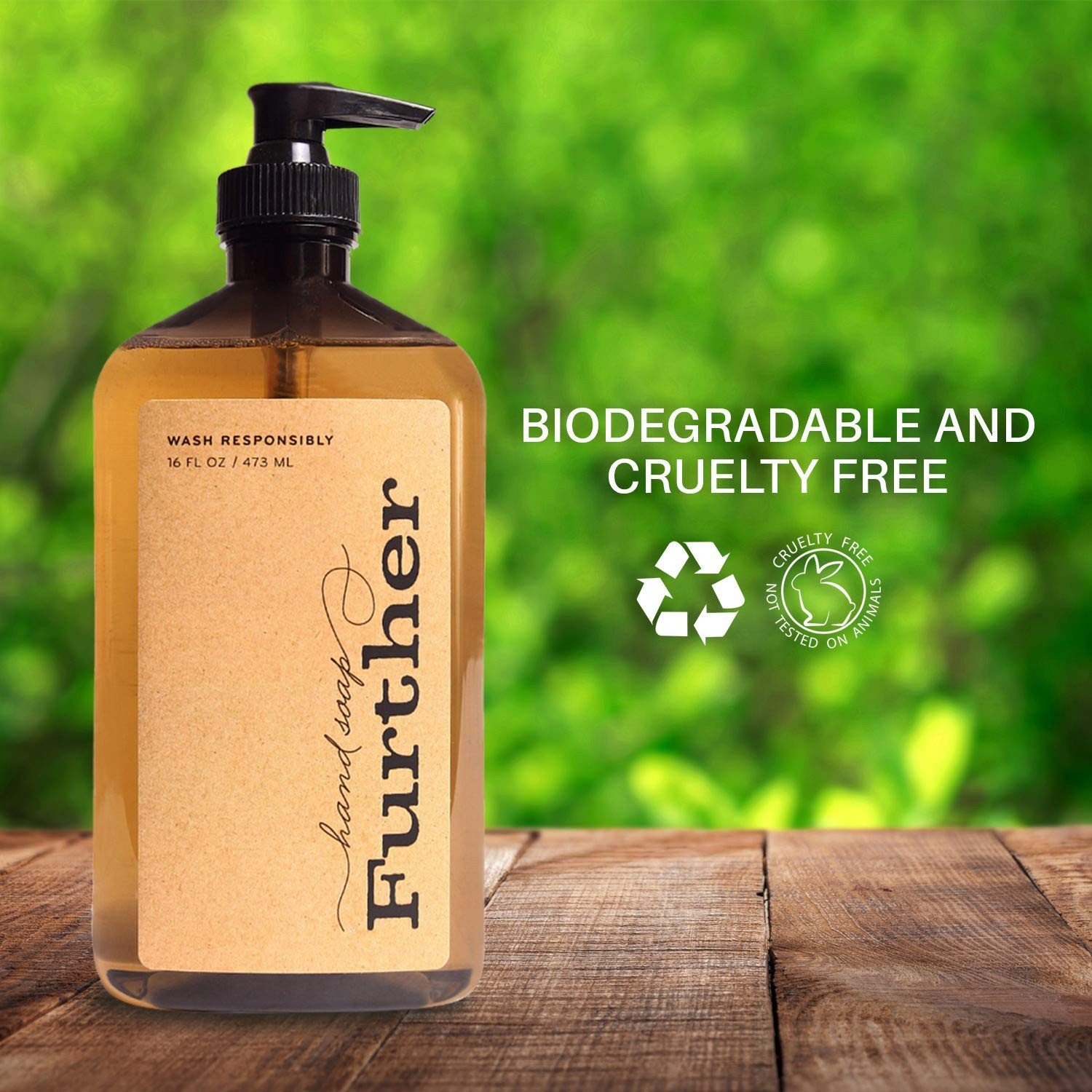 Further Glycerin Hand Soap, 16 Fluid Ounces (Pack of 2) – Sustainable, Natura…
