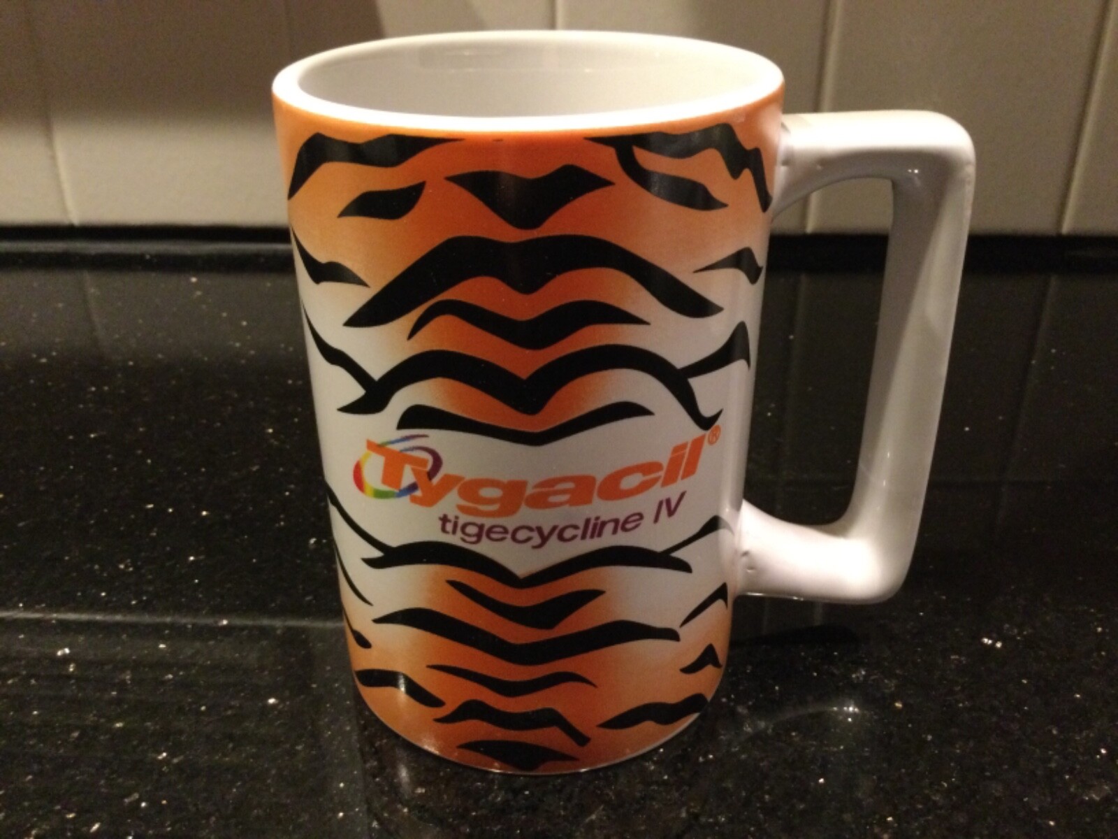 Tygacil Ceramic Wyeth Pharmaceuticals Drug Rep Coffee Mug Cup Rare Vintage OG