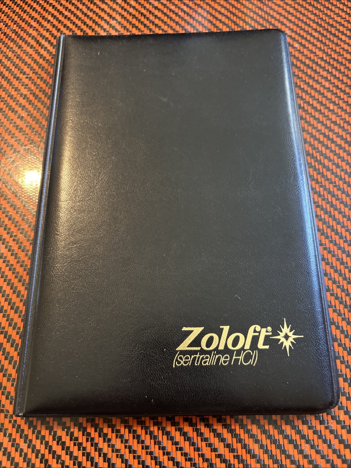 VTG Pharmaceutical Zoloft Advertise Notebook Black Rare