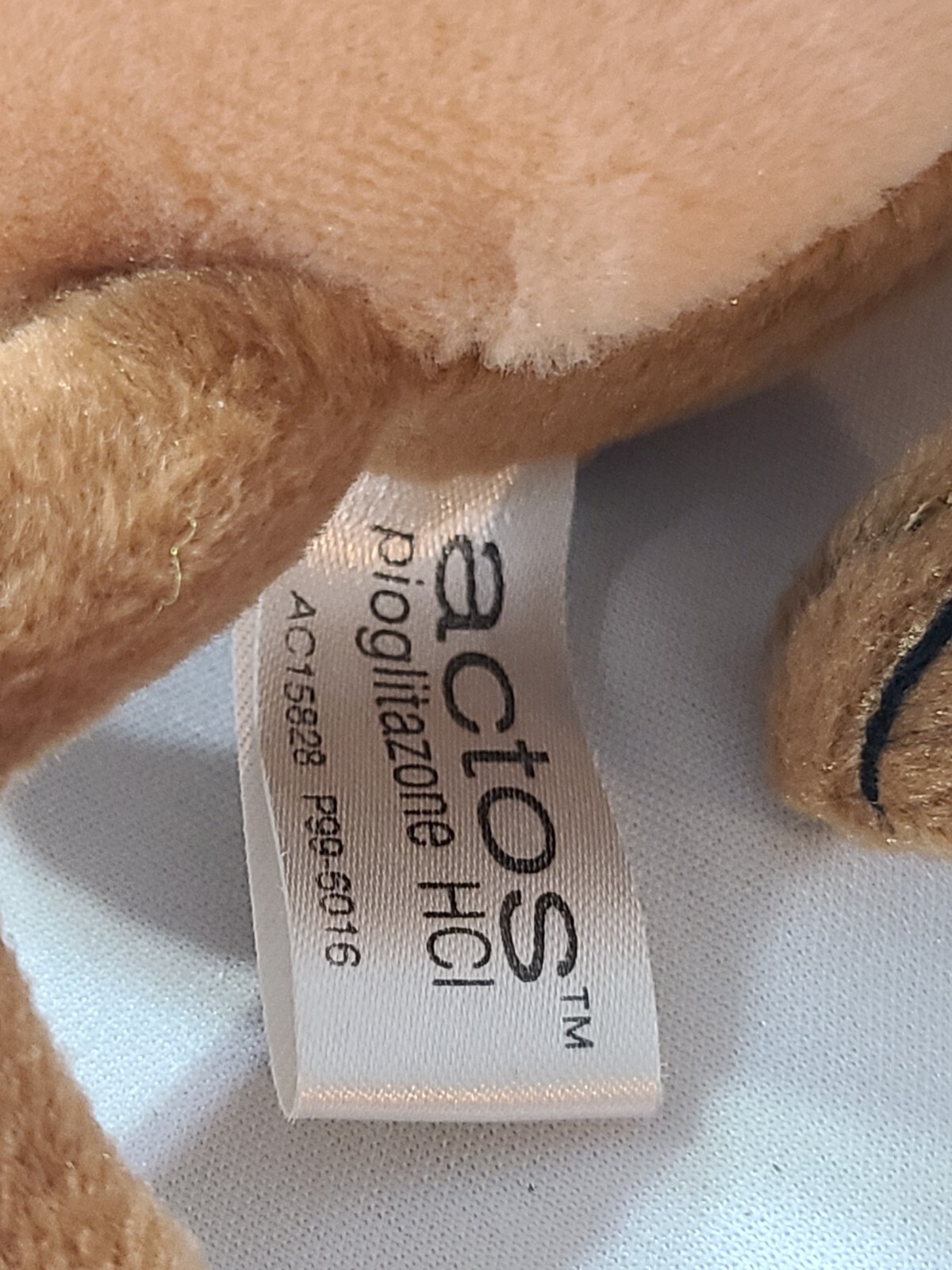 Liver Actos Pioglitazone 7″ Plush Beanie Medical Pharmaceutical Drug Rep Promo
