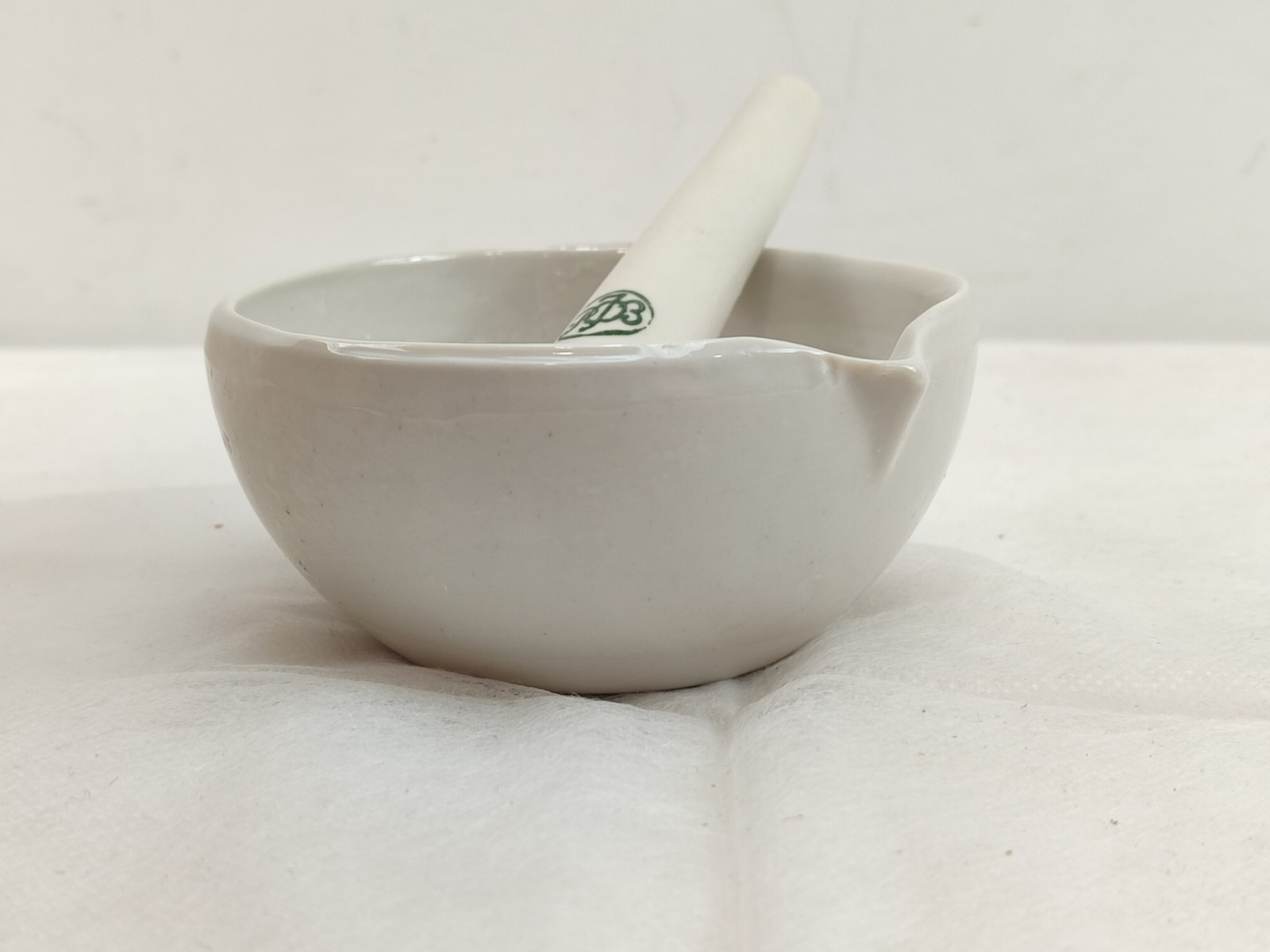 Antique New Porcelain Mortar Pestle Ceramic Apothecary Spice Herbs Grinder USSR