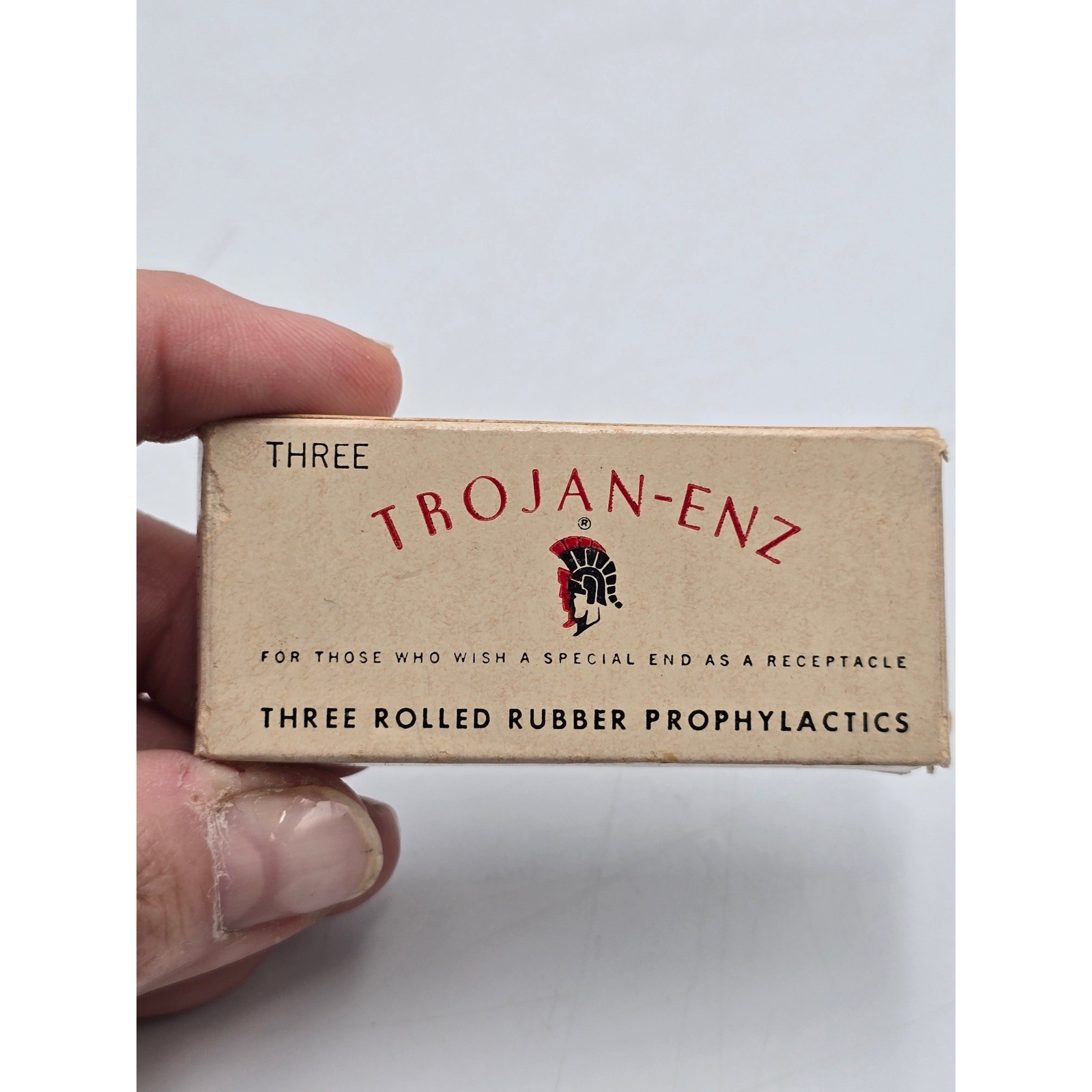 Trojan Enz Vintage Prophylactics Box No 100 Historical Collectible