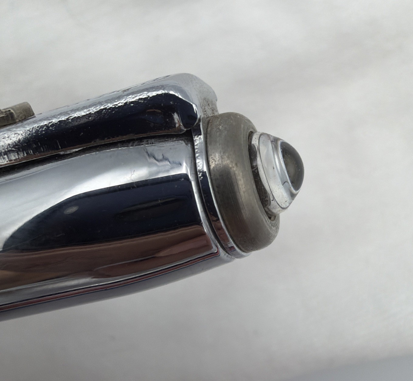 Vtg Burgess USA Doctor Optometrist 4.5” Chrome Pen Light Parts Only