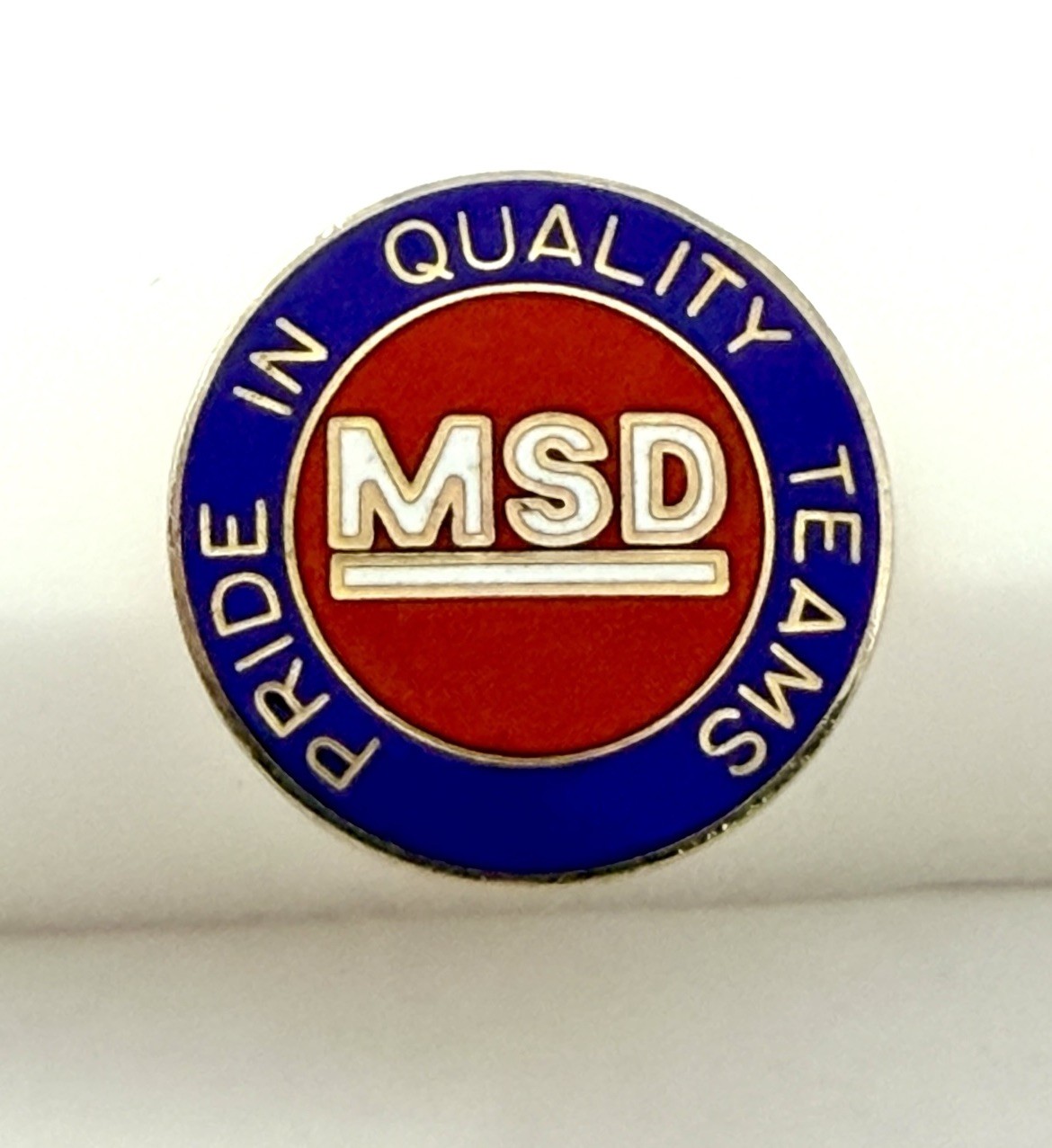 MSD Merck Enamel Pin Merck Sharp & Dohme Vintage