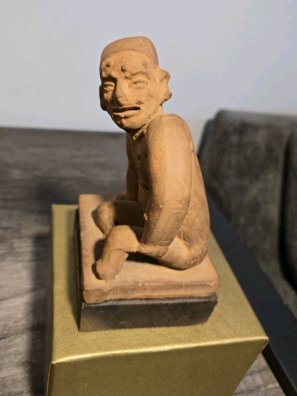 Vintage Pharmaceutical Advertising Figurine Valisone Cream Man With Skin Lesions