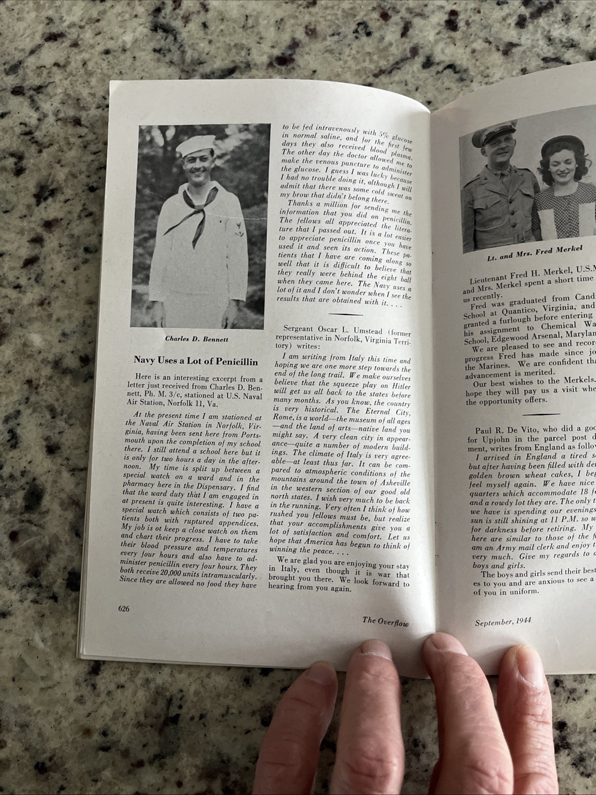 Vintage 1944 WWII Upjohn Pharmaceuticals Employee Magazine Vitamin Store Display