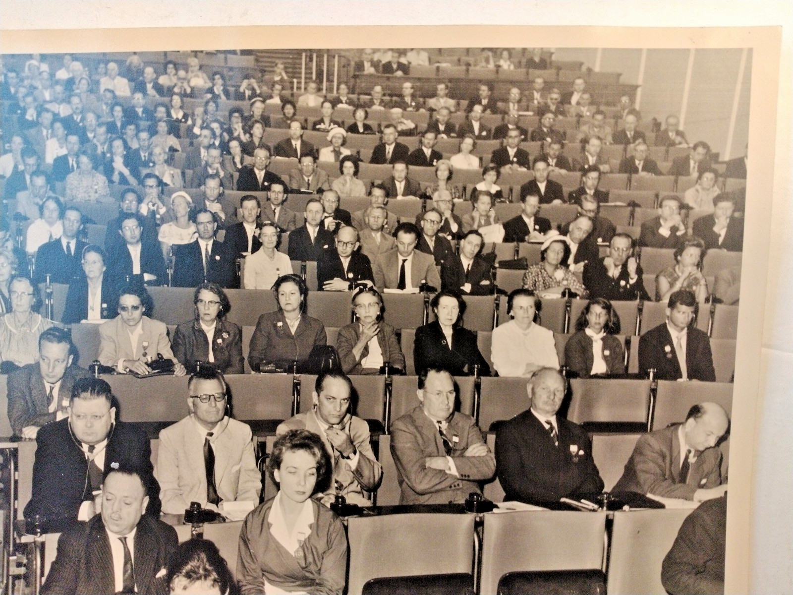 Lot/2- 1958 Real Press Photo International Congress Of Pharmacy General Assembly