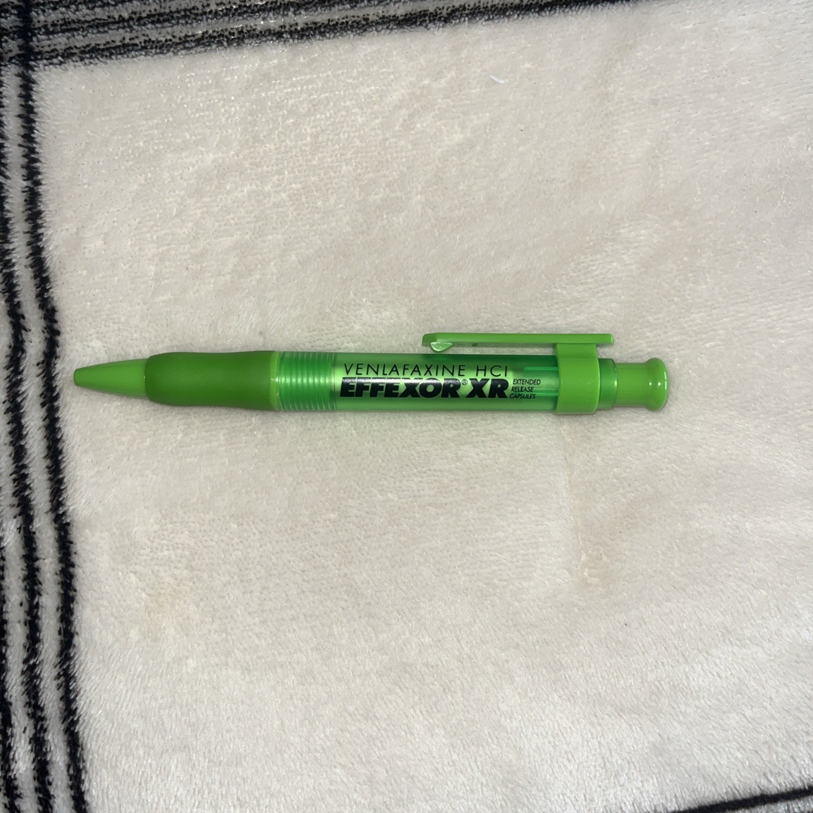 Effexor XR Pen Pharmaceutical Rep Advertising Green Pen – Vintage