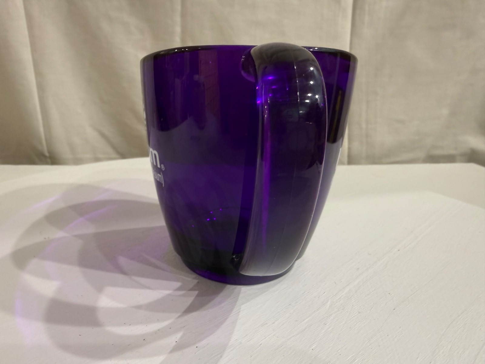 Nexium Purple Acrylic Coffee Cup Mug Transparent Rep Pharmaceutical Promo